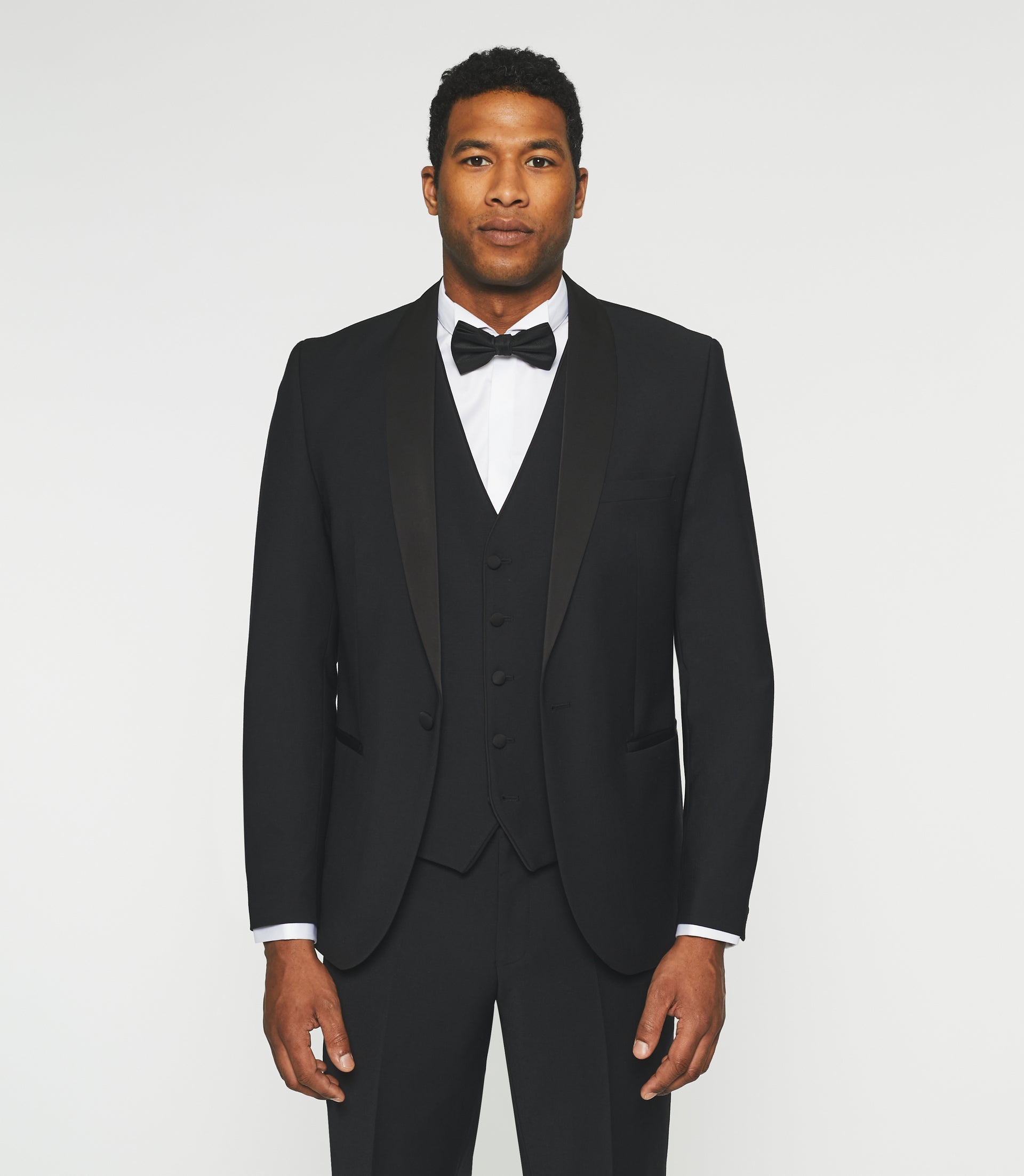 Costume cérémonie en laine noir LUXE - IZAC