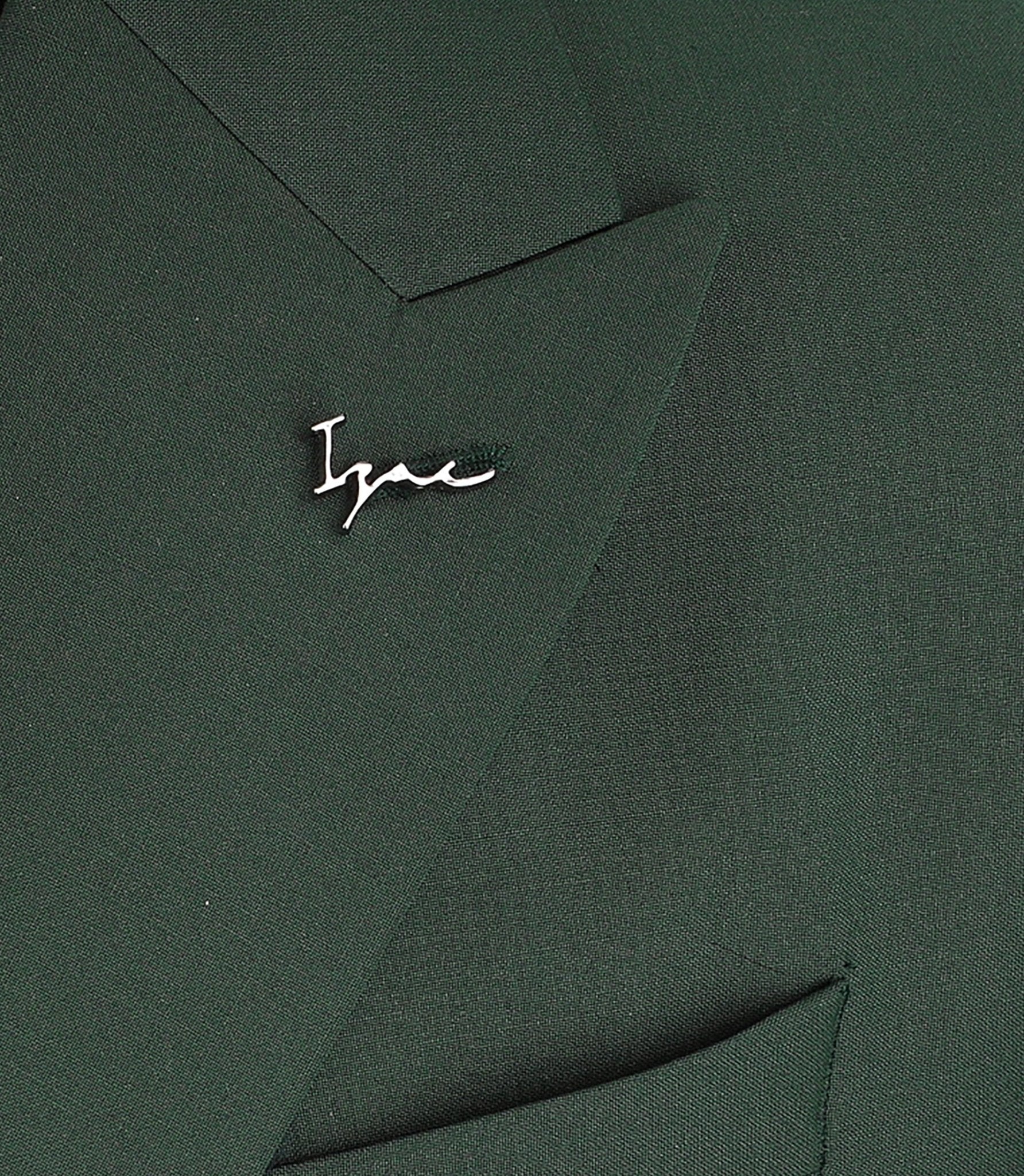 Costume croisé vert - IZAC