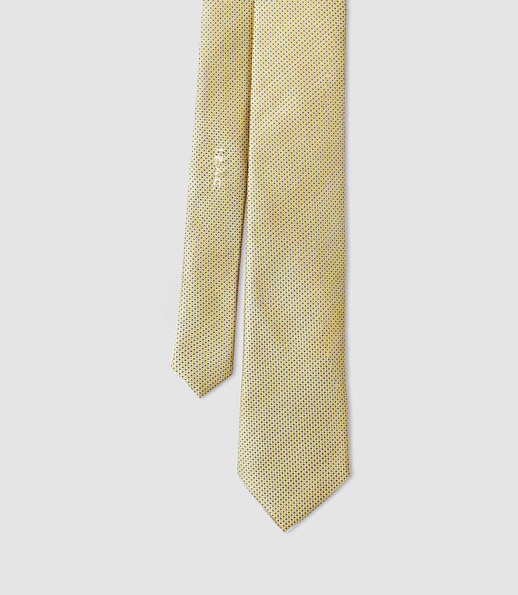 Cravate Classique 7cm Jaune - fonce "Cadwal" - IZAC