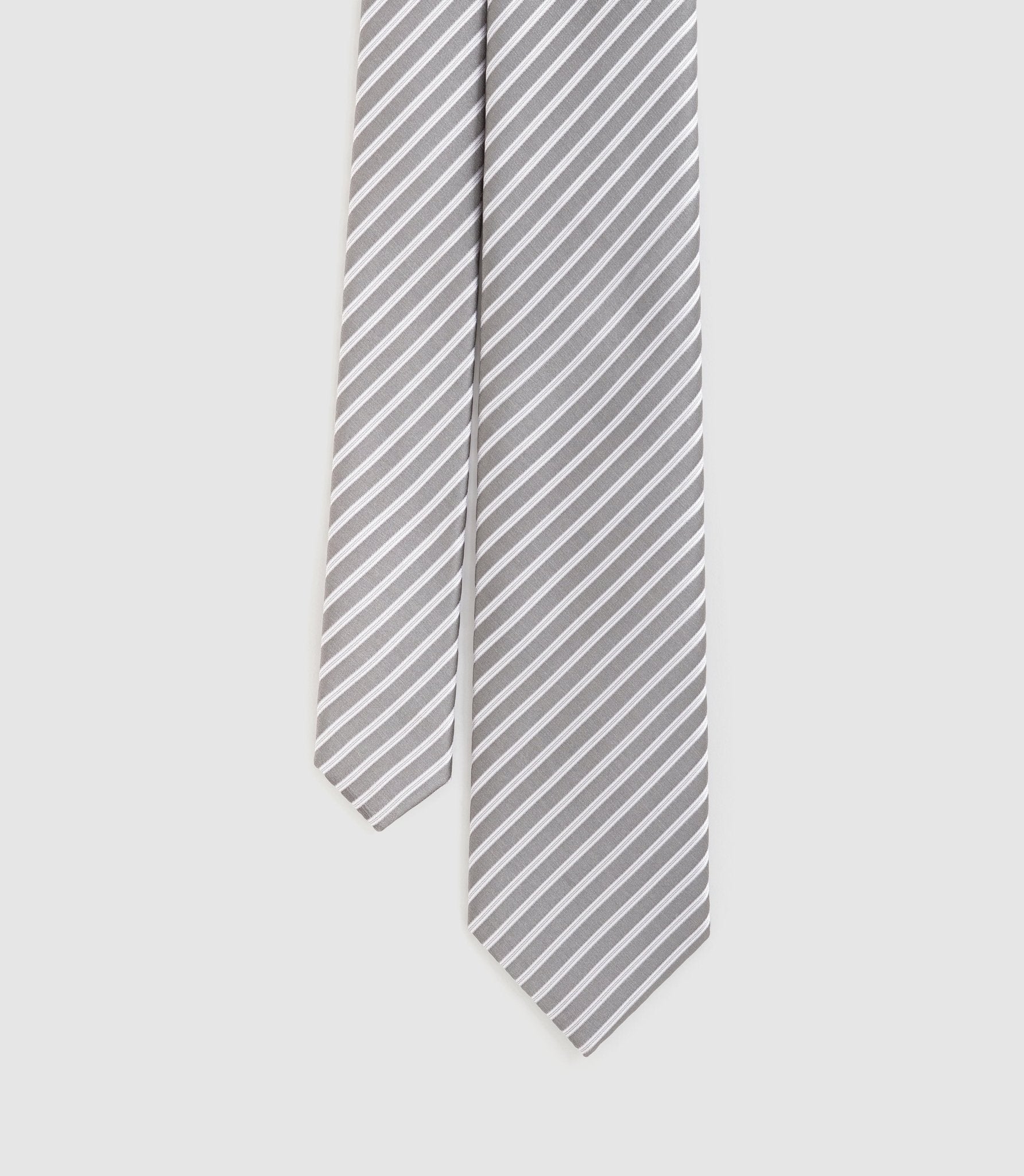 Cravate Classique 7cm gris "Carlo" - IZAC
