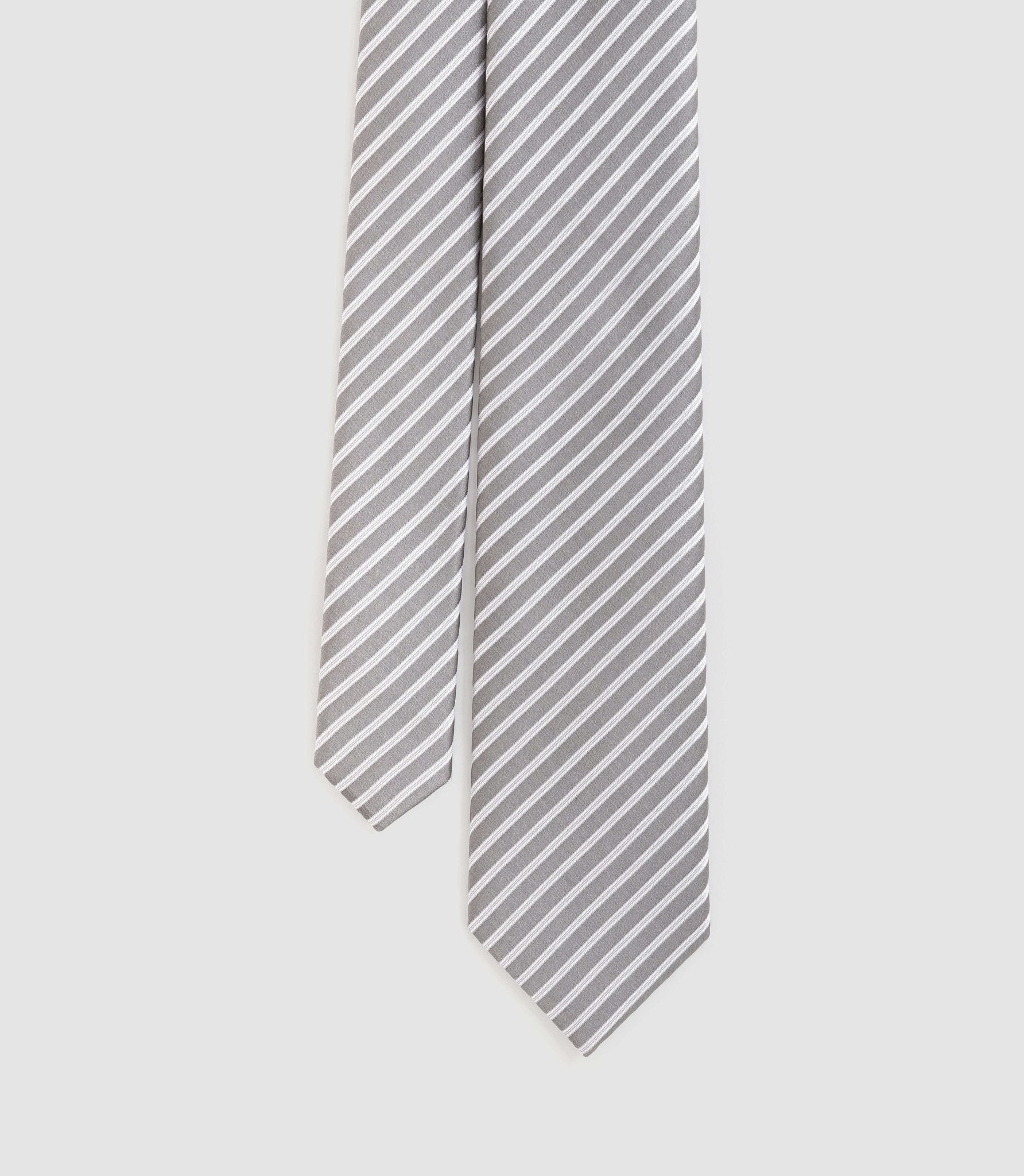 Cravate Classique 7cm gris "Carlo" - IZAC