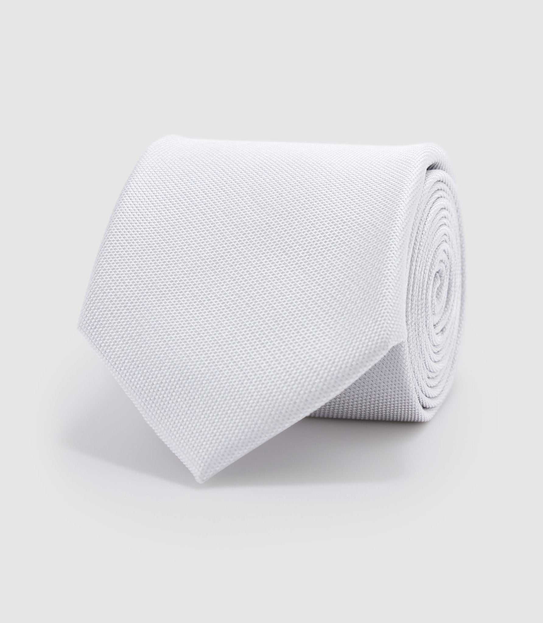 Cravate en tissu texturé gris - IZAC