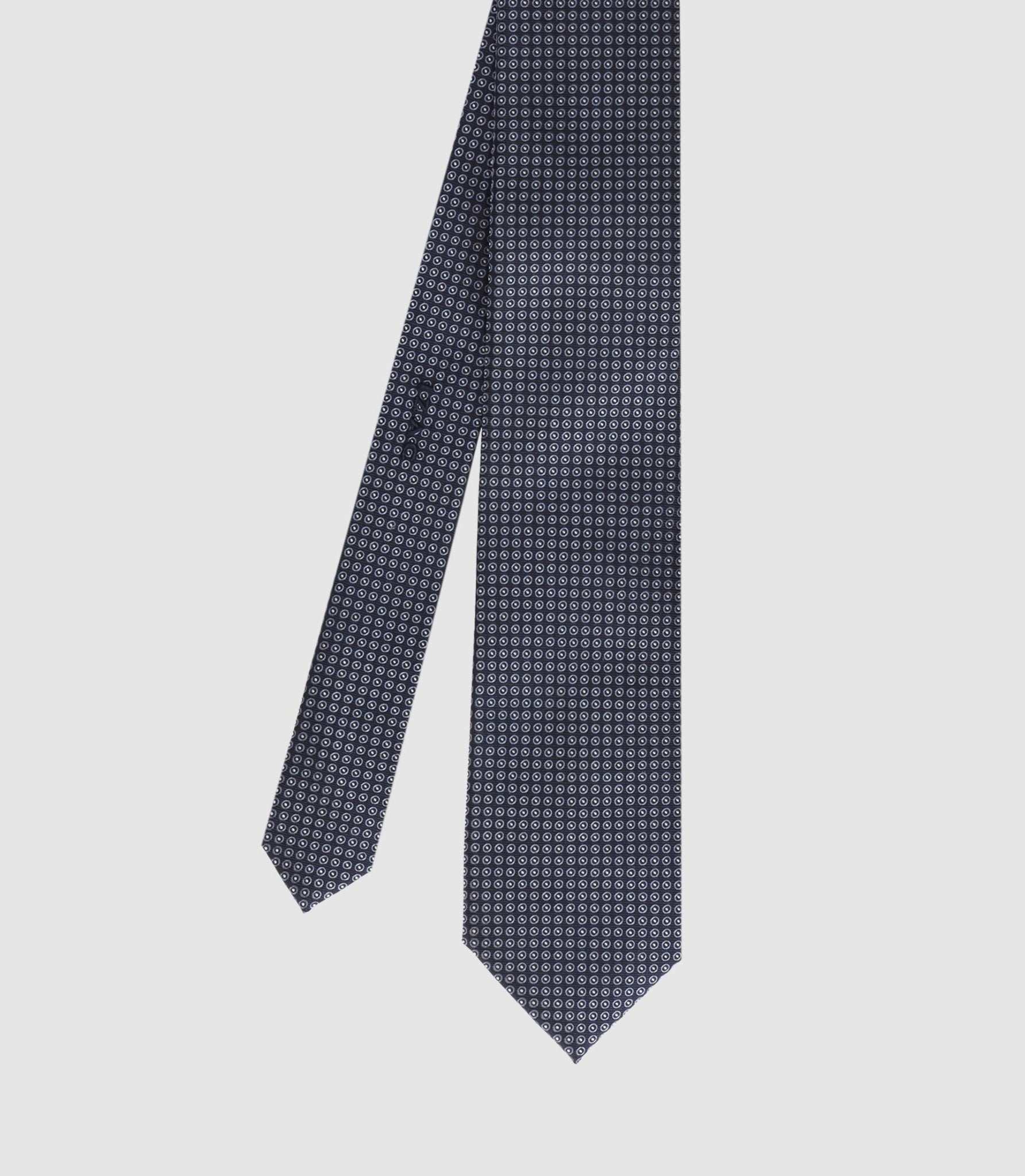 Cravate avec tissu à motifs marine - IZAC