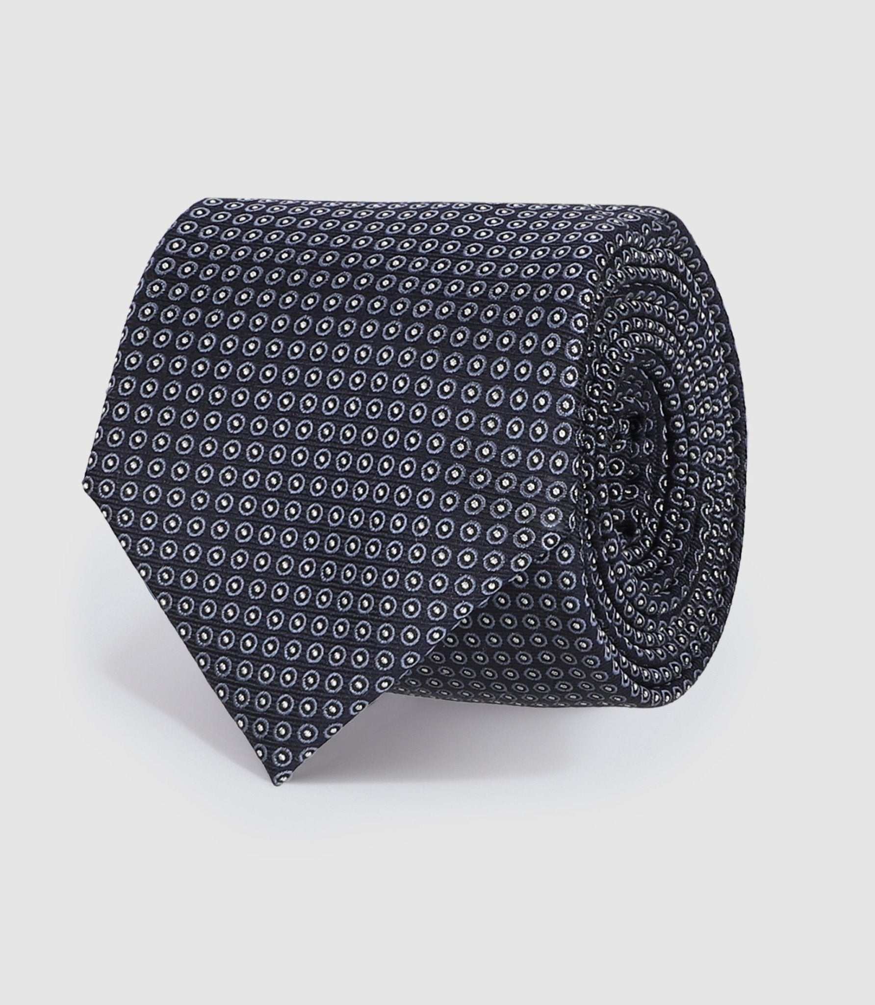 Cravate avec tissu à motifs marine - IZAC