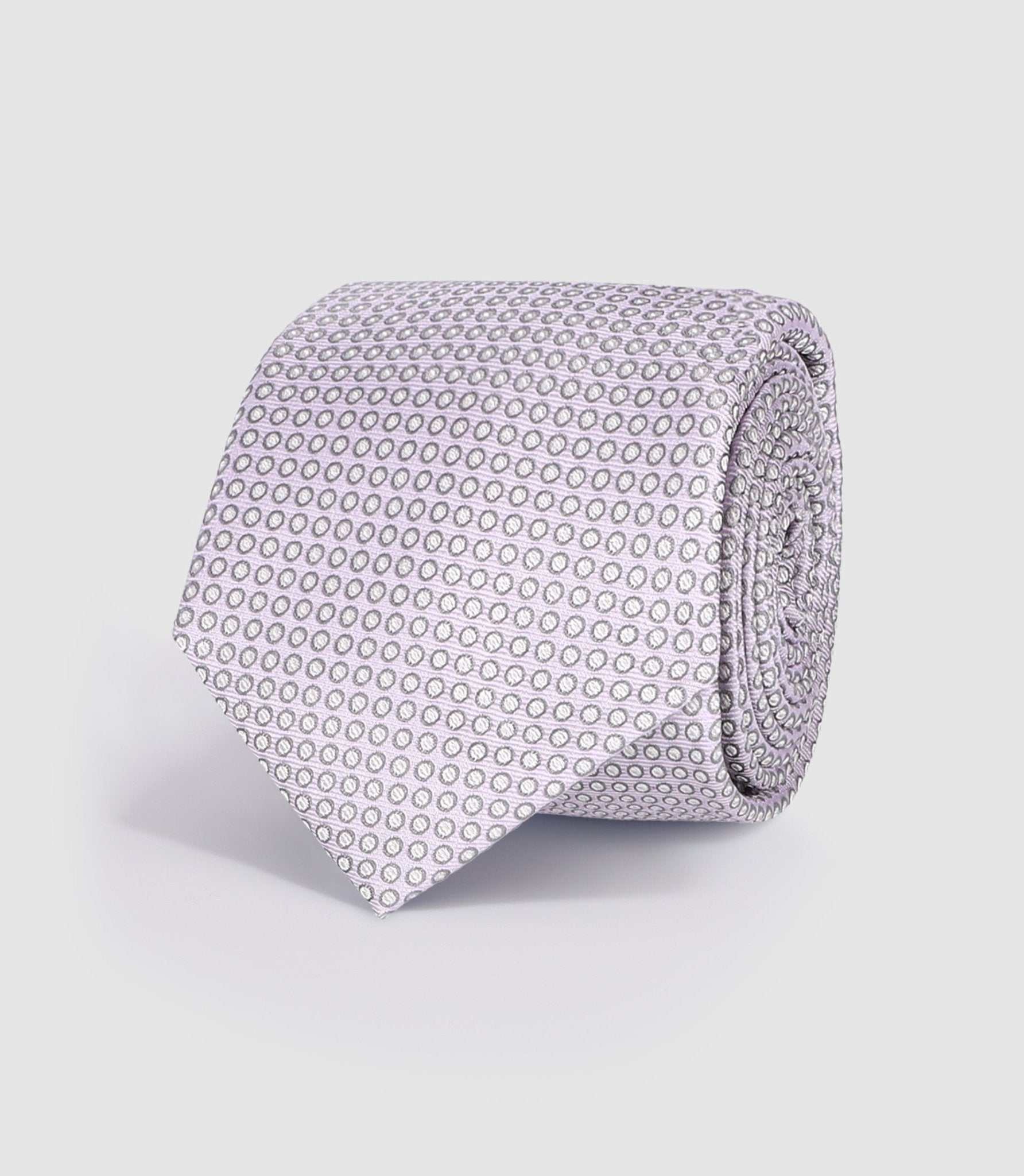 Cravate avec tissu à motifs parme - IZAC