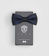 Nœud papillon jacquard marine "NPduocahot" - IZAC