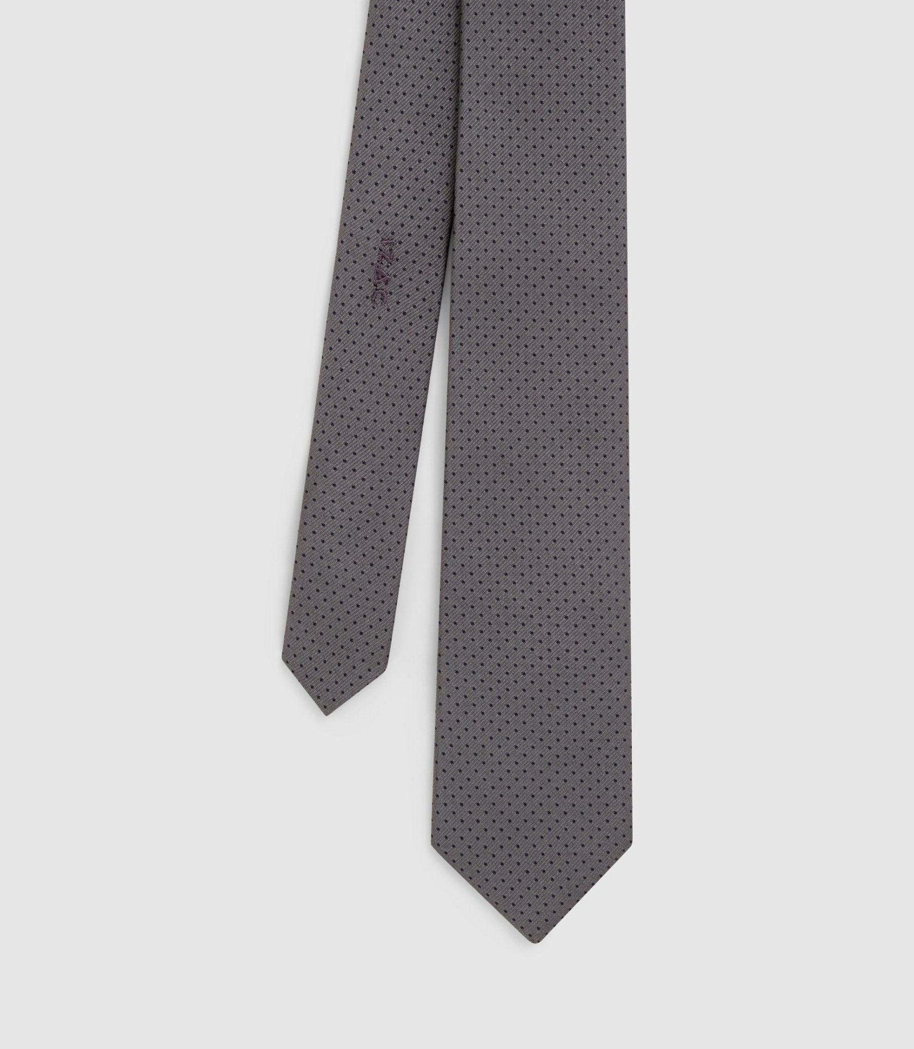 Cravate classique 7cm grise "Jenael" - IZAC