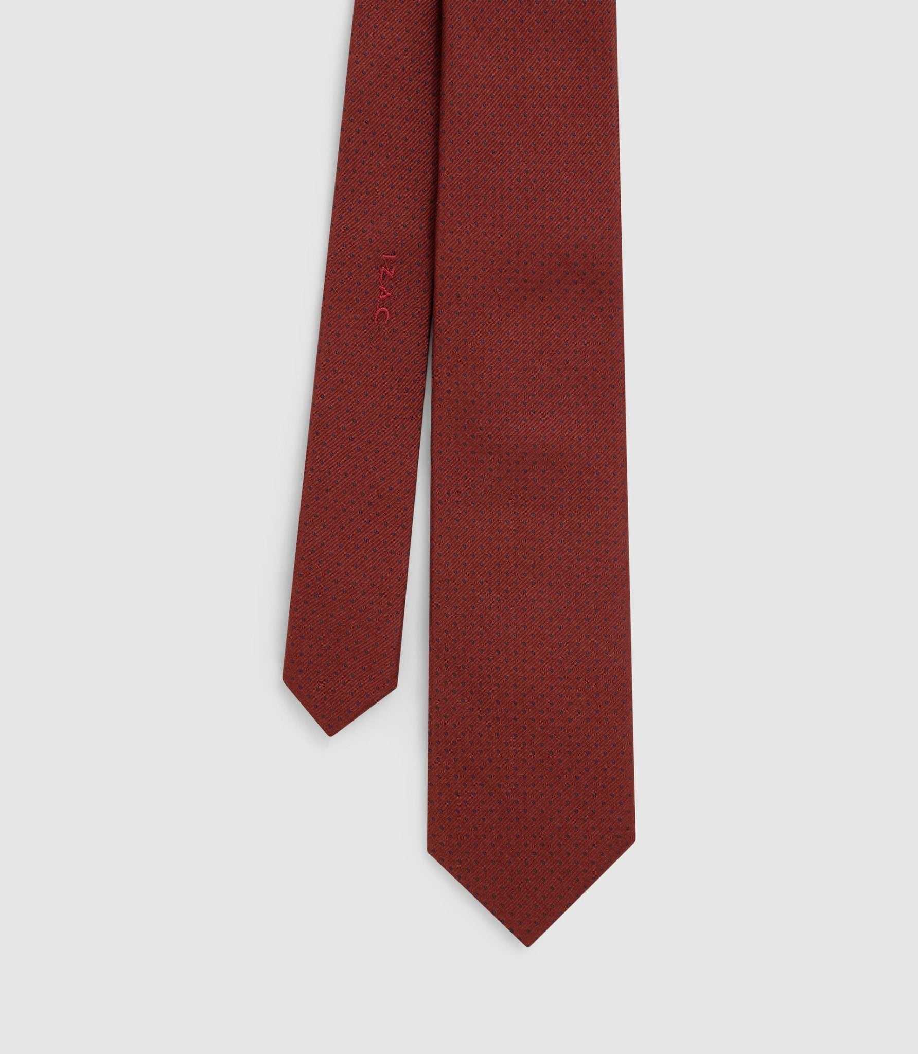 Cravate classique 7cm terre - battue "Jenael" - IZAC
