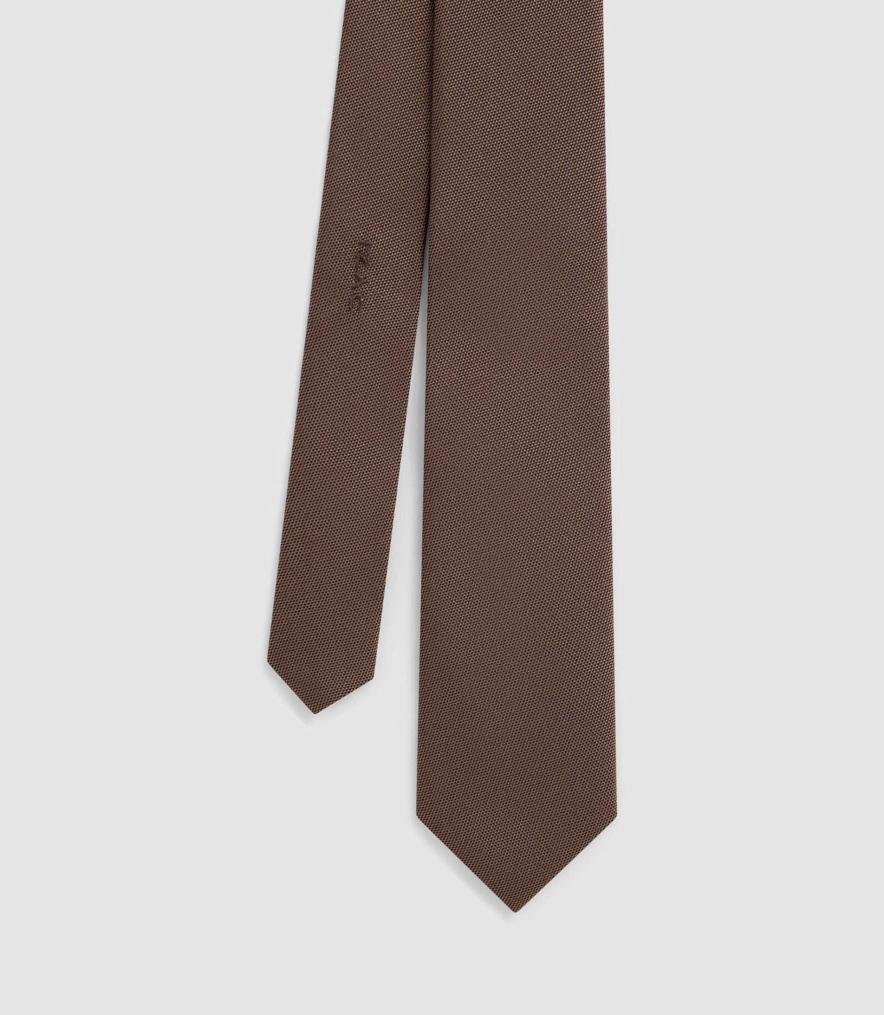 Cravate classique 7cm taupe "Martine" - IZAC