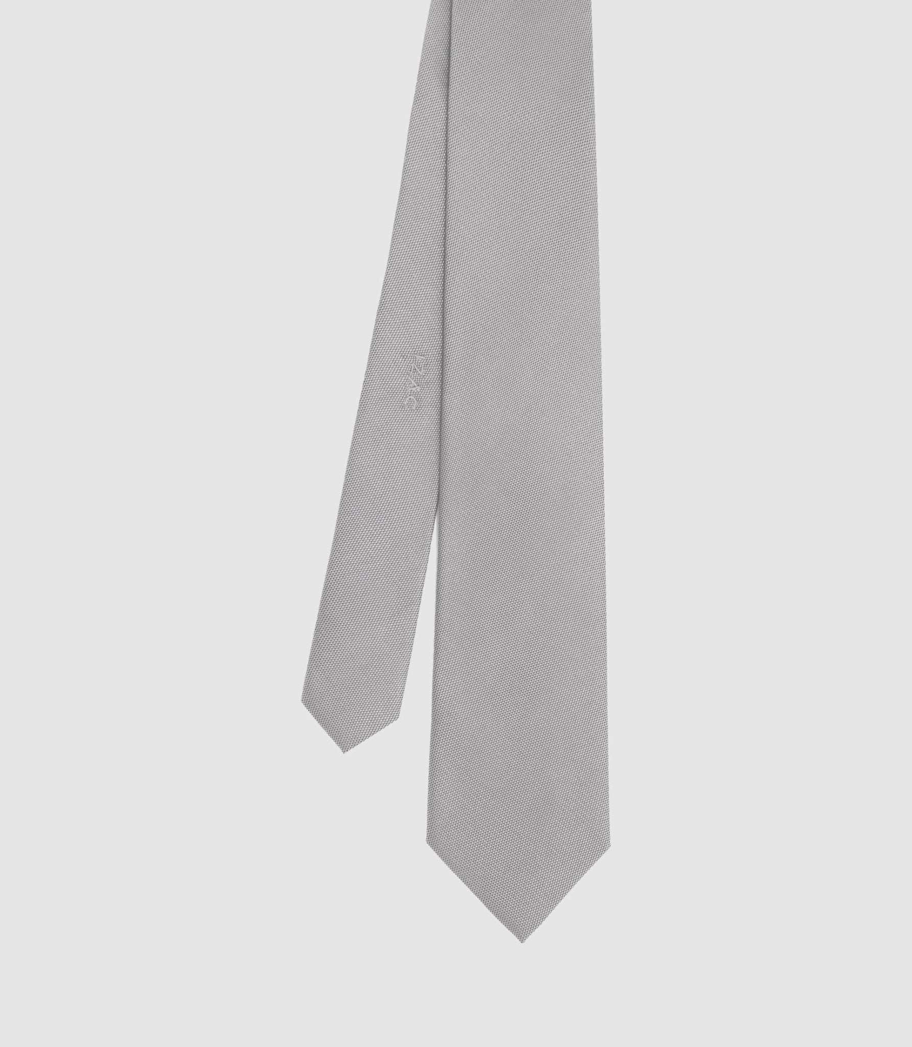 Cravate basique 7cm gris - clair MARTINE - IZAC