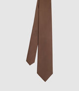 Cravate basique 7cm marron MARTINE - IZAC
