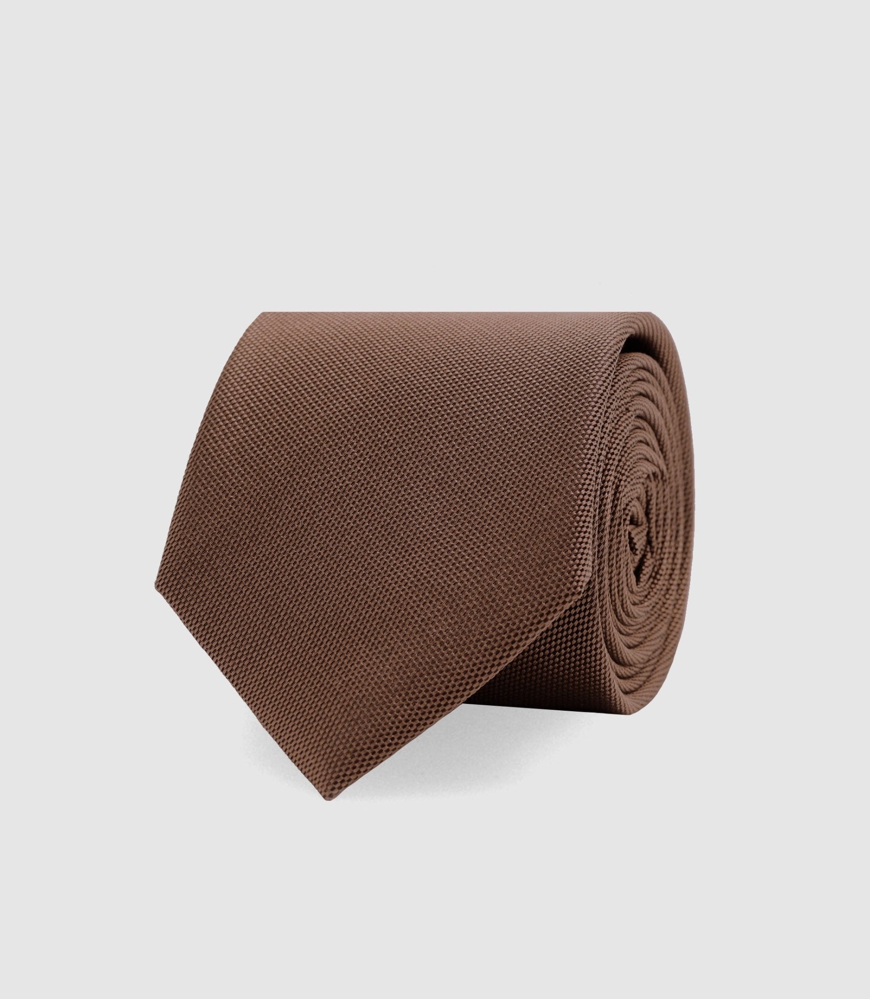 Cravate basique 7cm marron MARTINE - IZAC