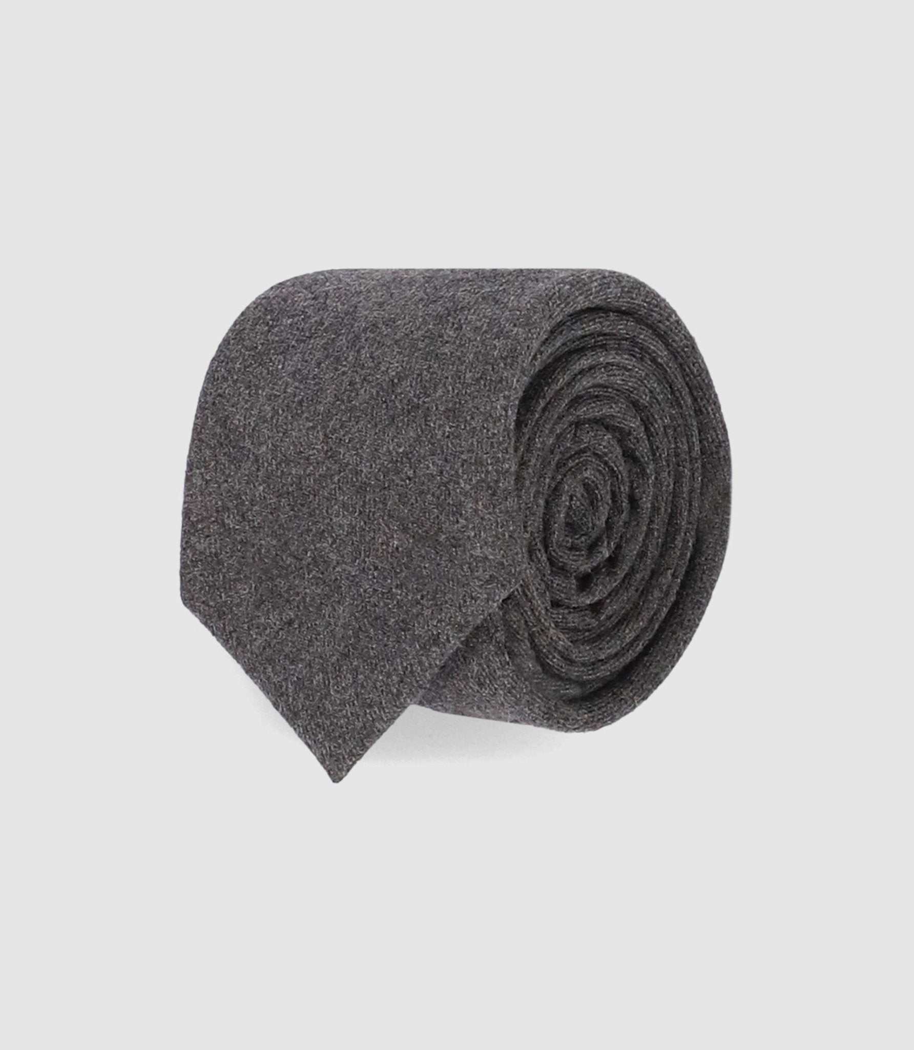 Cravate unie slim 5 cm gris MATA - IZAC