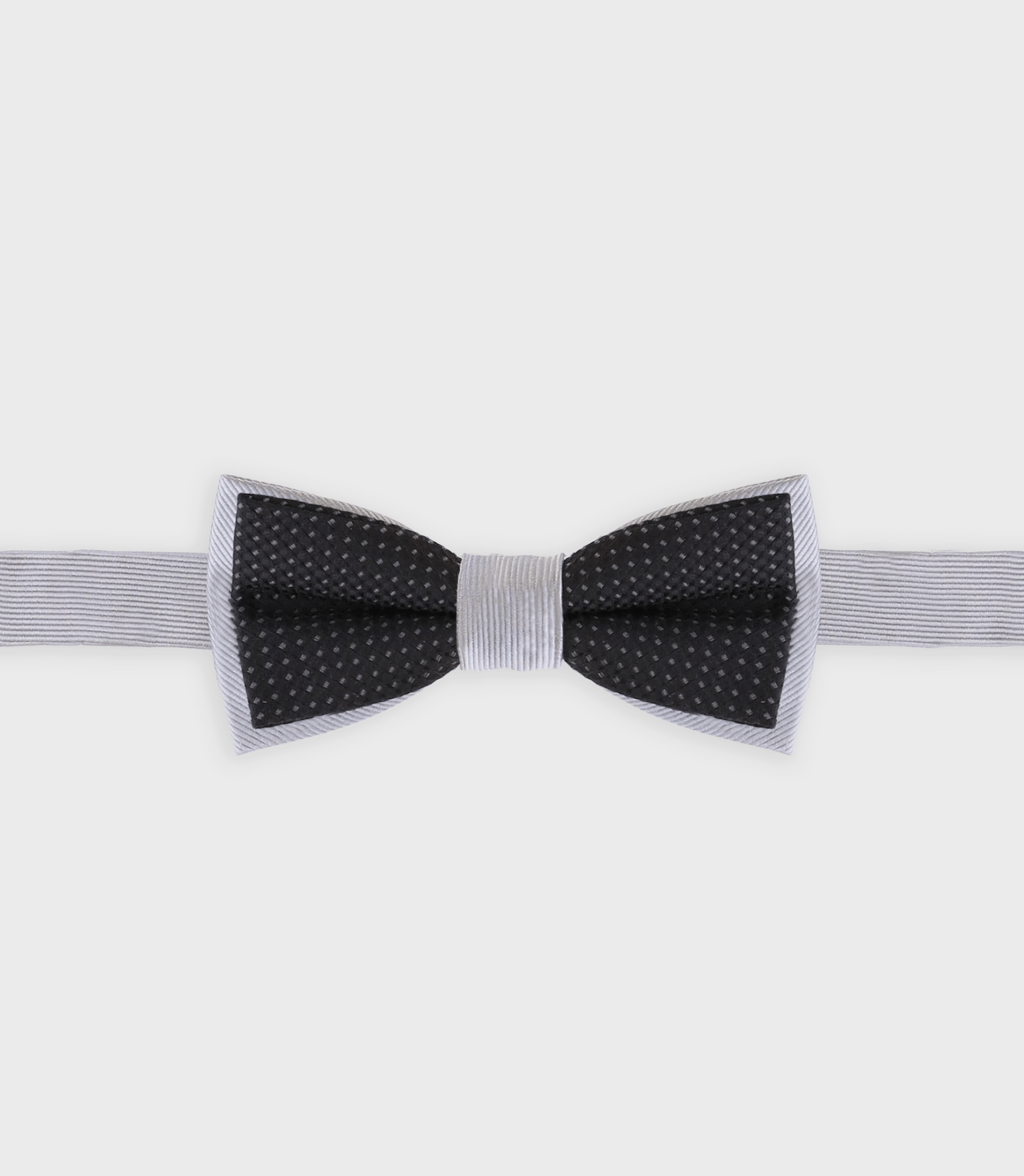 Noeud papillon duo noir gris NPDUOTIA - IZAC