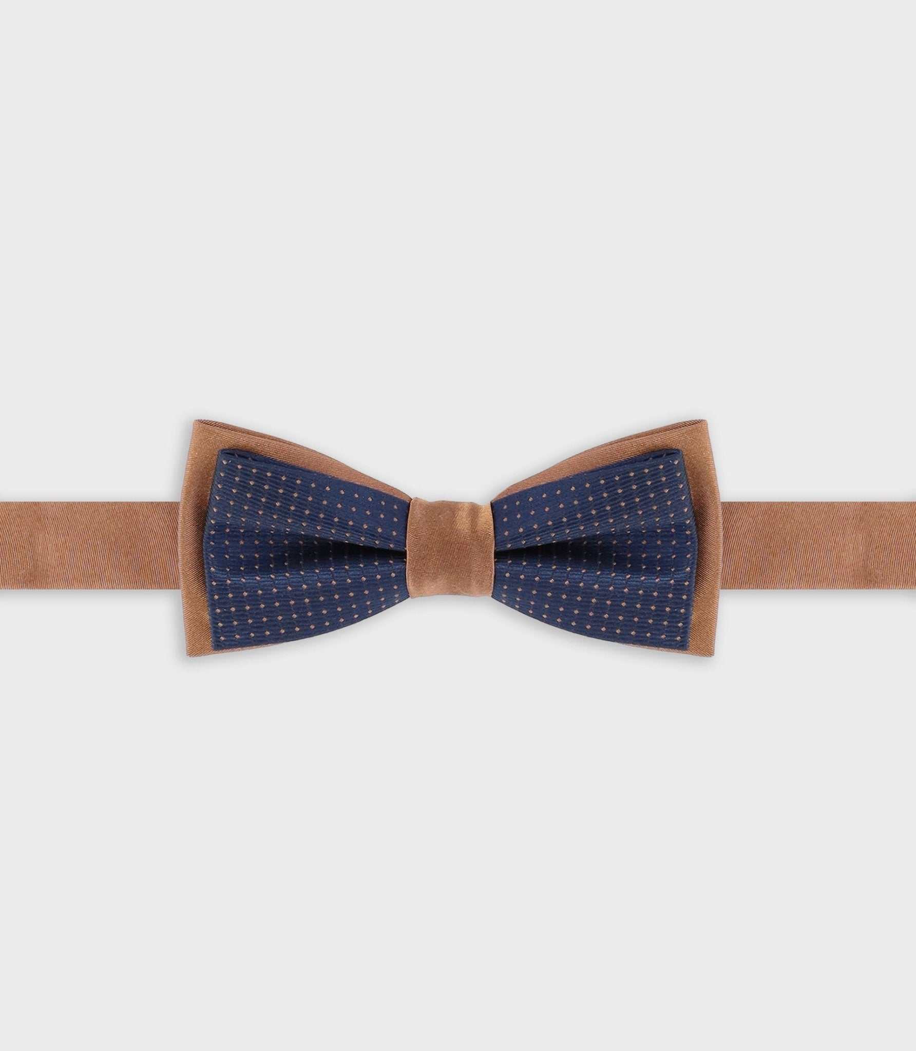 Noeud papillon duo marine marron NPDUOTHIMEO - IZAC