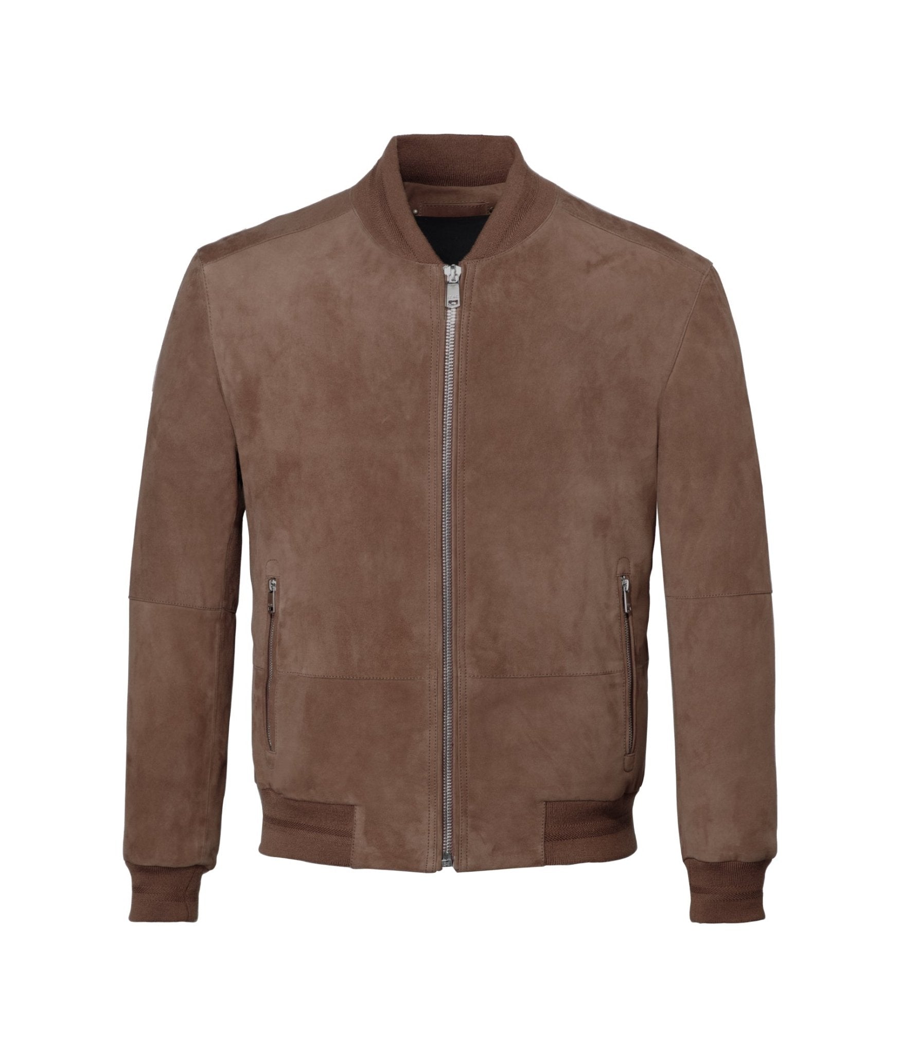 Teddy en cuir suédé taupe "Ulysse" - IZAC