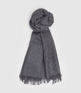 Echarpe douce gris - moyen "Oreline" - IZAC