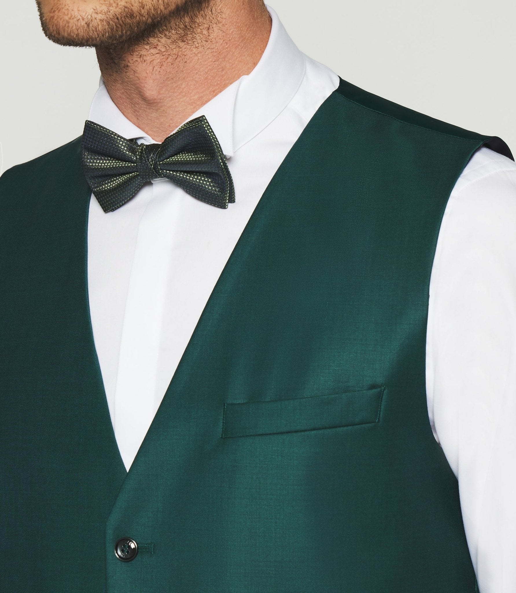 Gilet de costume vert JFAVORI - IZAC
