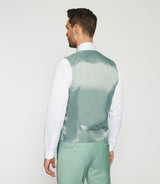Gilet de costume en laine vert clair JFAVORI - IZAC