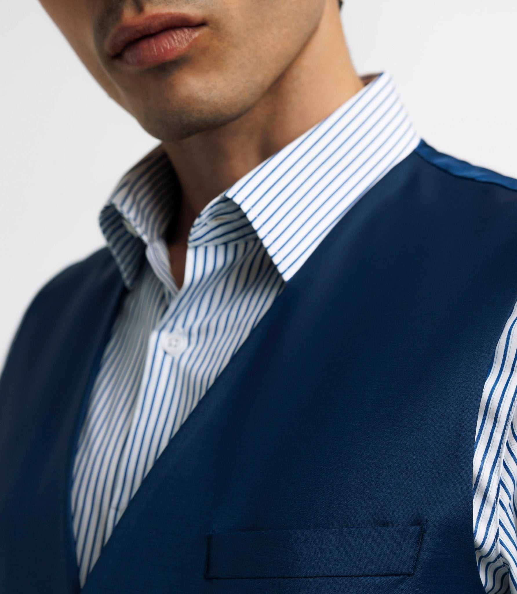 Gilet de costume bleu - IZAC