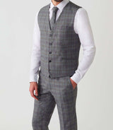 Gilet ville Prince de Galles gris "Ovintage" - IZAC