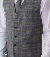 Gilet ville Prince de Galles gris "Ovintage" - IZAC