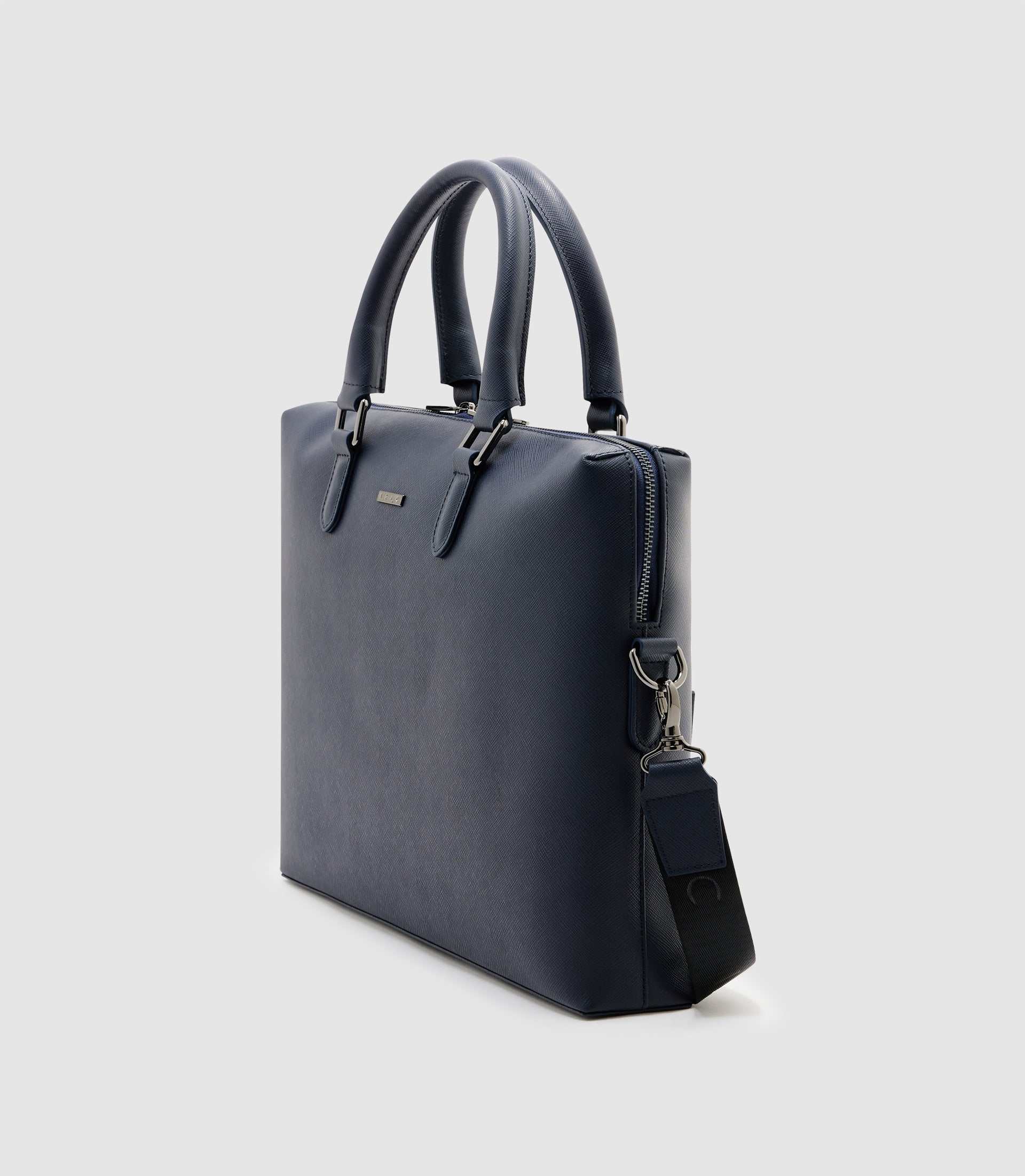 Sac en cuir marine - IZAC