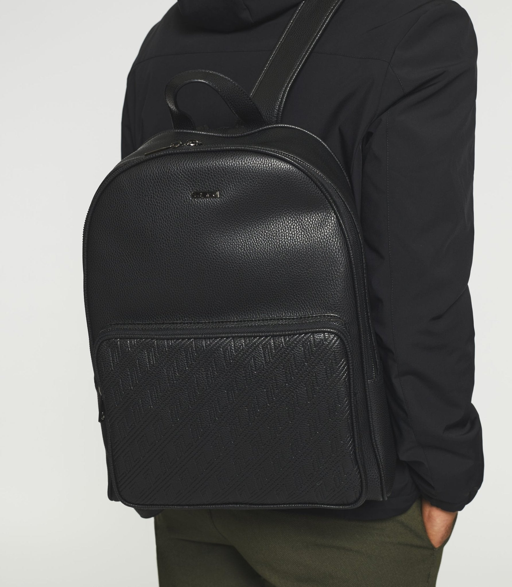 Sac à dos avec logo personnalisé noir WOVE - IZAC