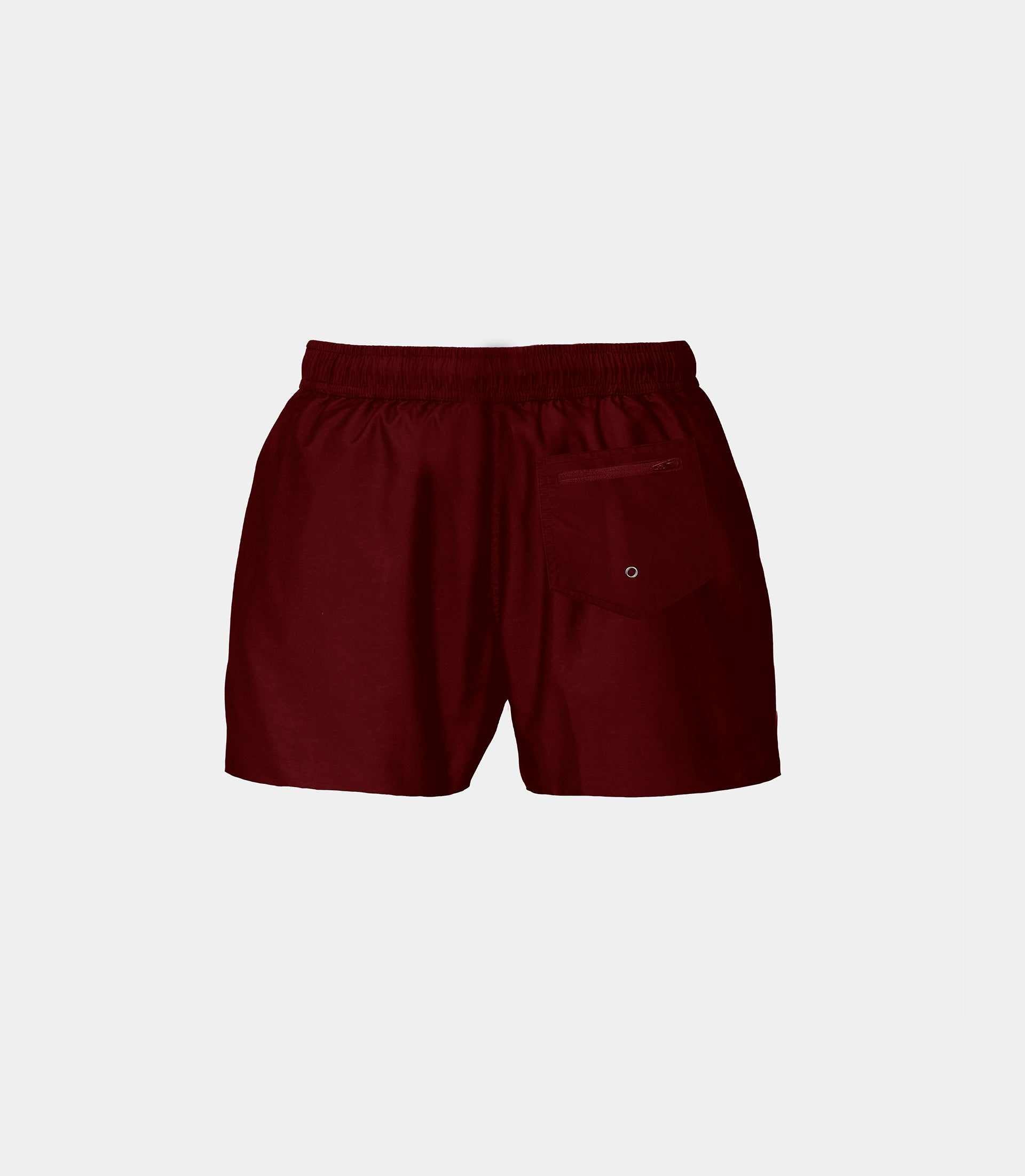 Maillot de bain uni bordeaux "Wallas" - IZAC
