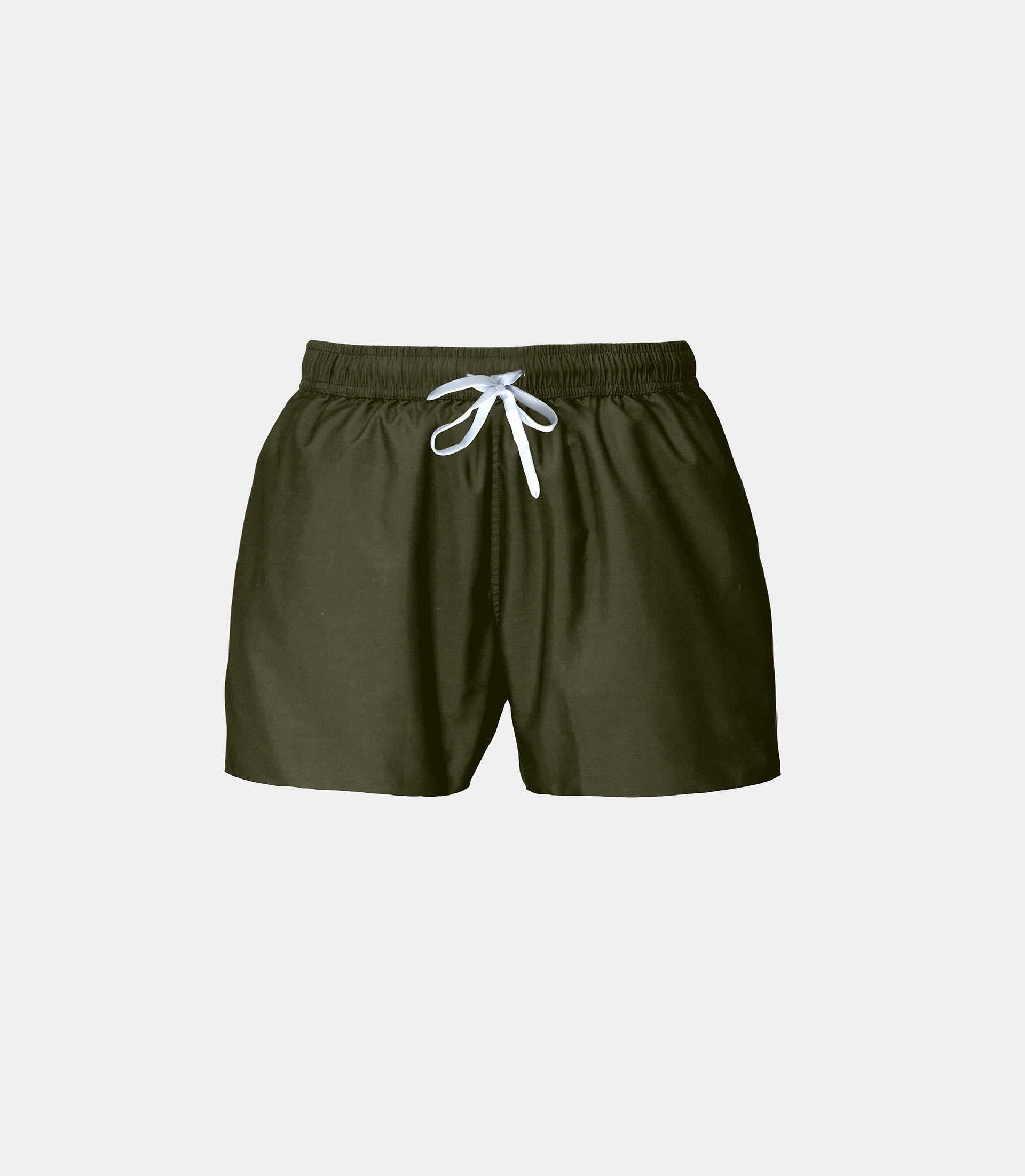 Maillot de bain uni kaki "Wallas" - IZAC