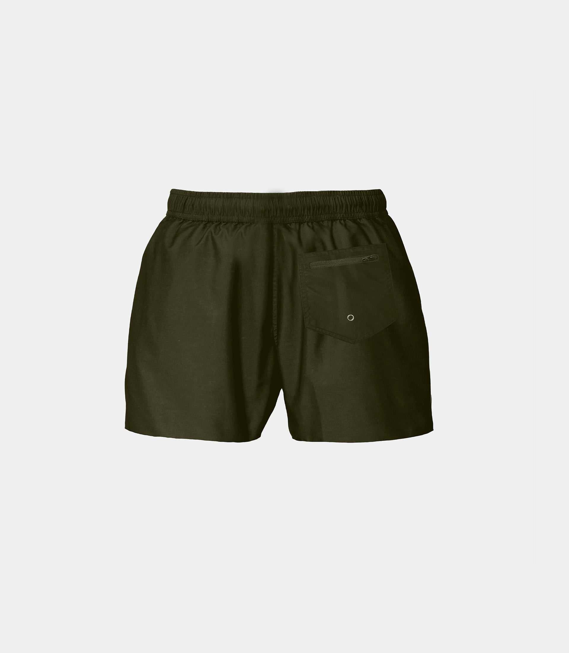 Maillot de bain uni kaki "Wallas" - IZAC