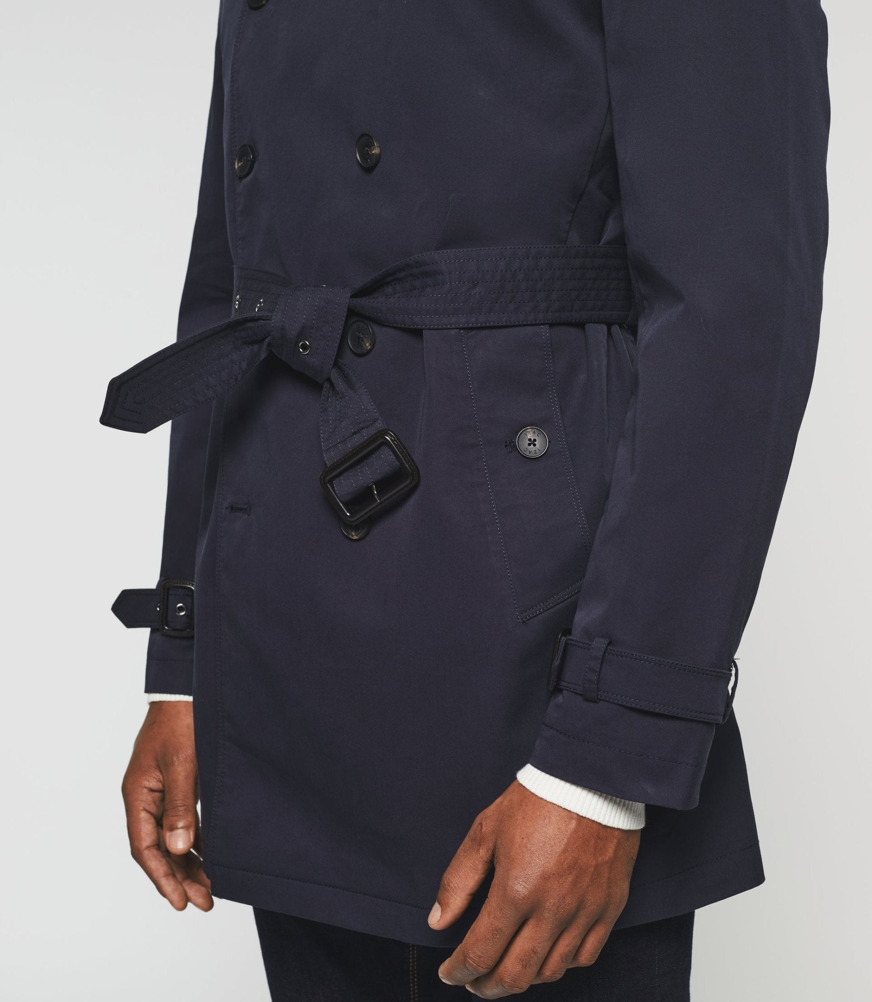 Trench croisé marine "Hamilton" - IZAC