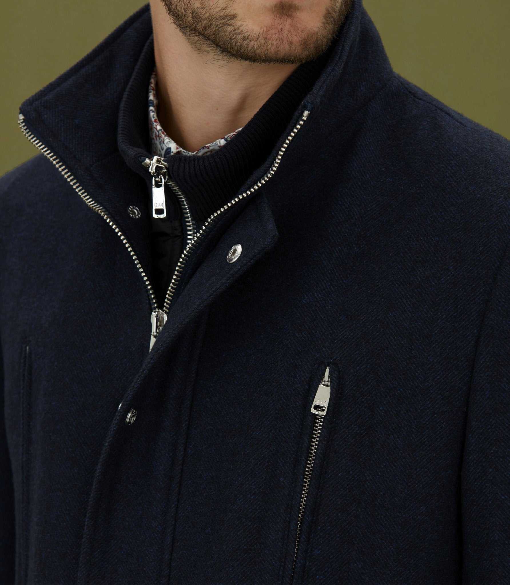 Manteau de ville marine "Yliade" - IZAC