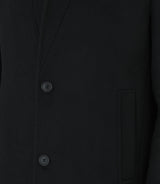 Manteau noir col châle "yuli" - IZAC