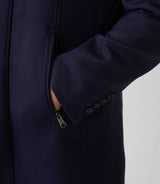 Manteau ville en laine marine "Neon" - IZAC