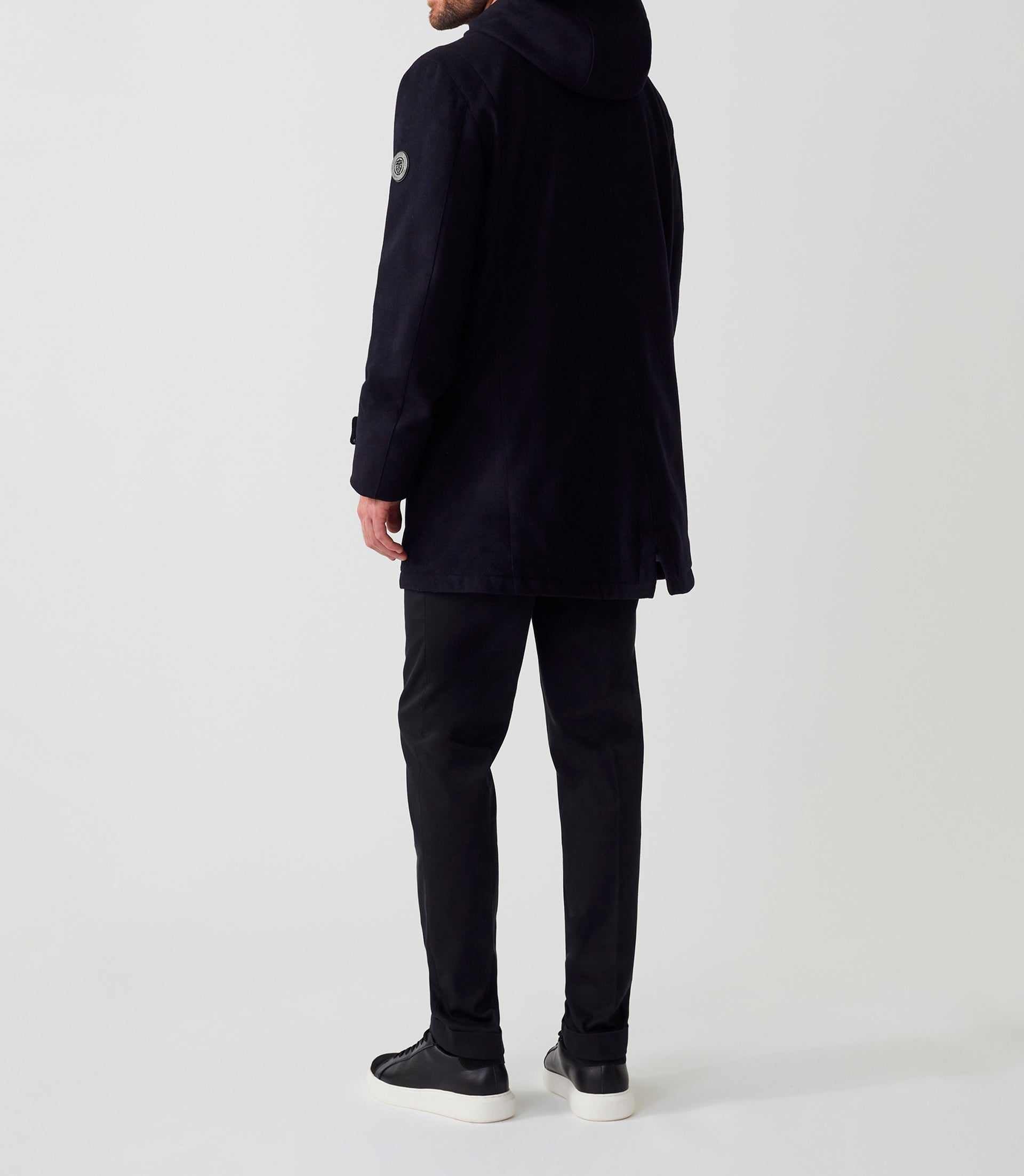 Parka laine à capuche marine "Neo" - IZAC