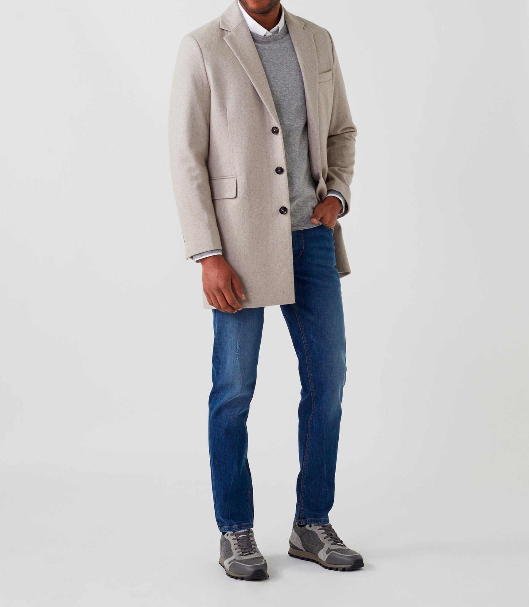 Manteau ville beige "Nilo" - IZAC