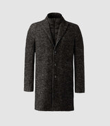 Manteau ville motif chevron marron "Nylies" - IZAC