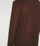 Manteau ville en laine et cachemire marron INDALECIO - IZAC