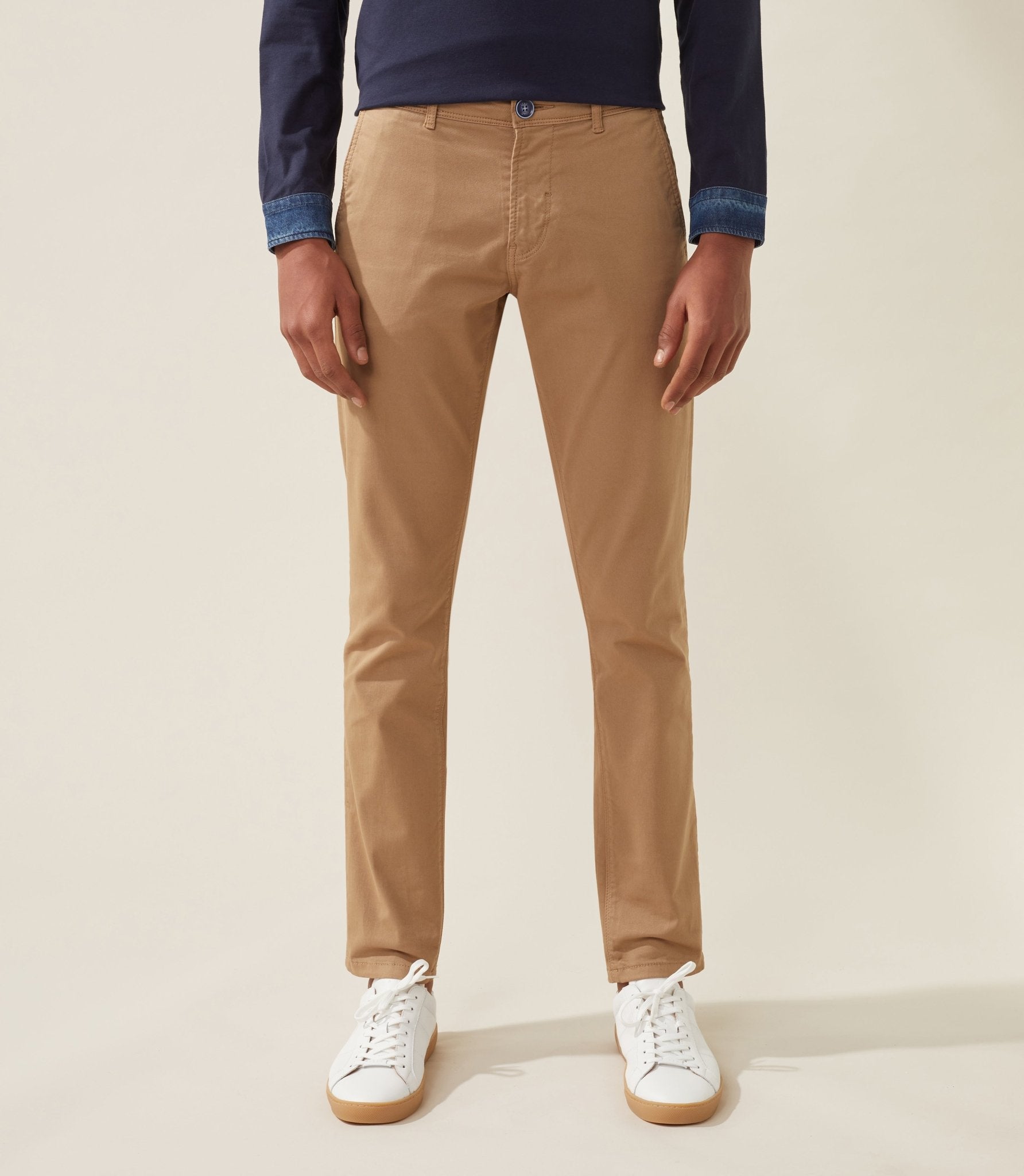 Pantalon casual beige - sable "Nachelor" - IZAC