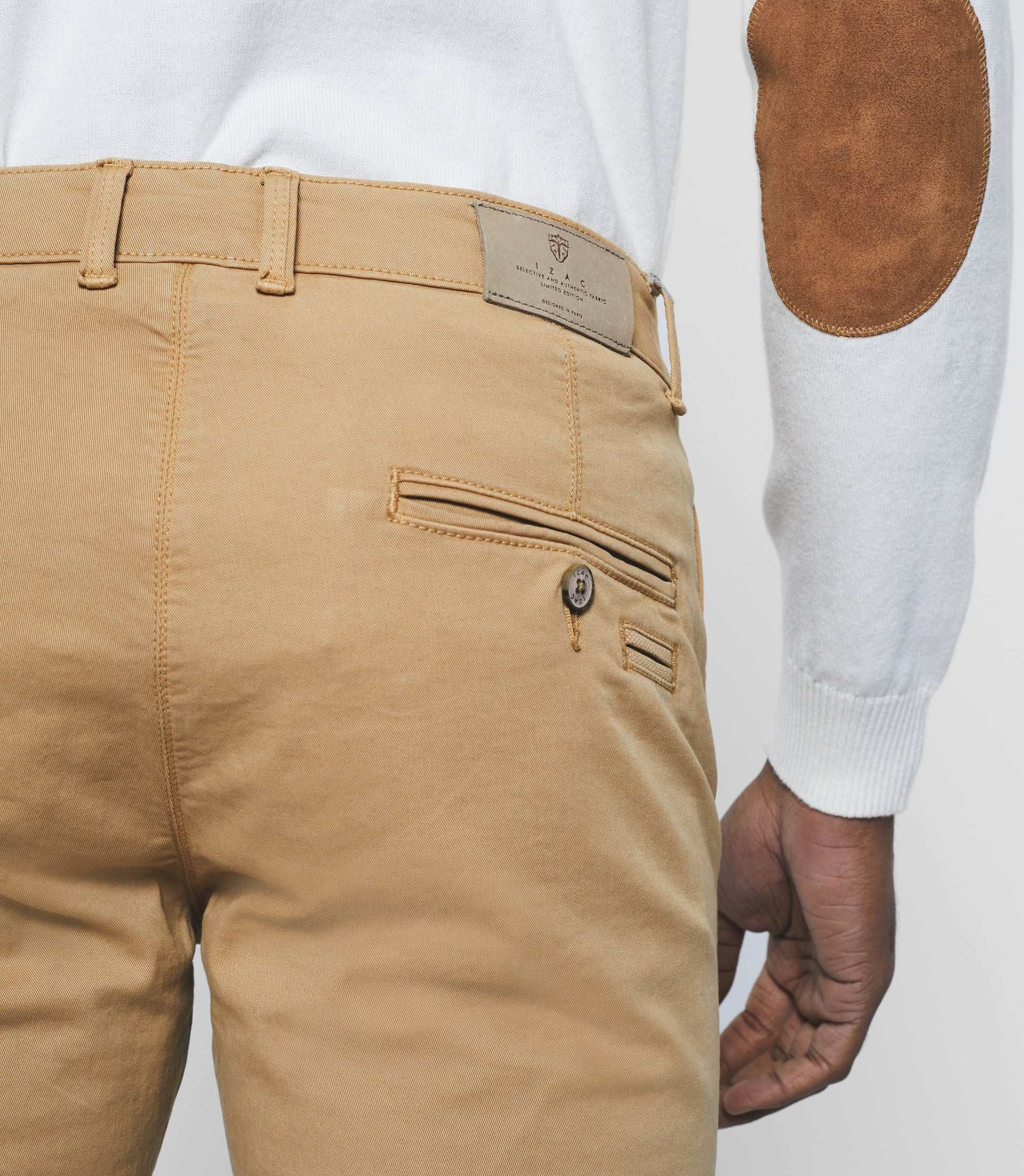 Pantalon casual slim beige "Pachelor" - IZAC