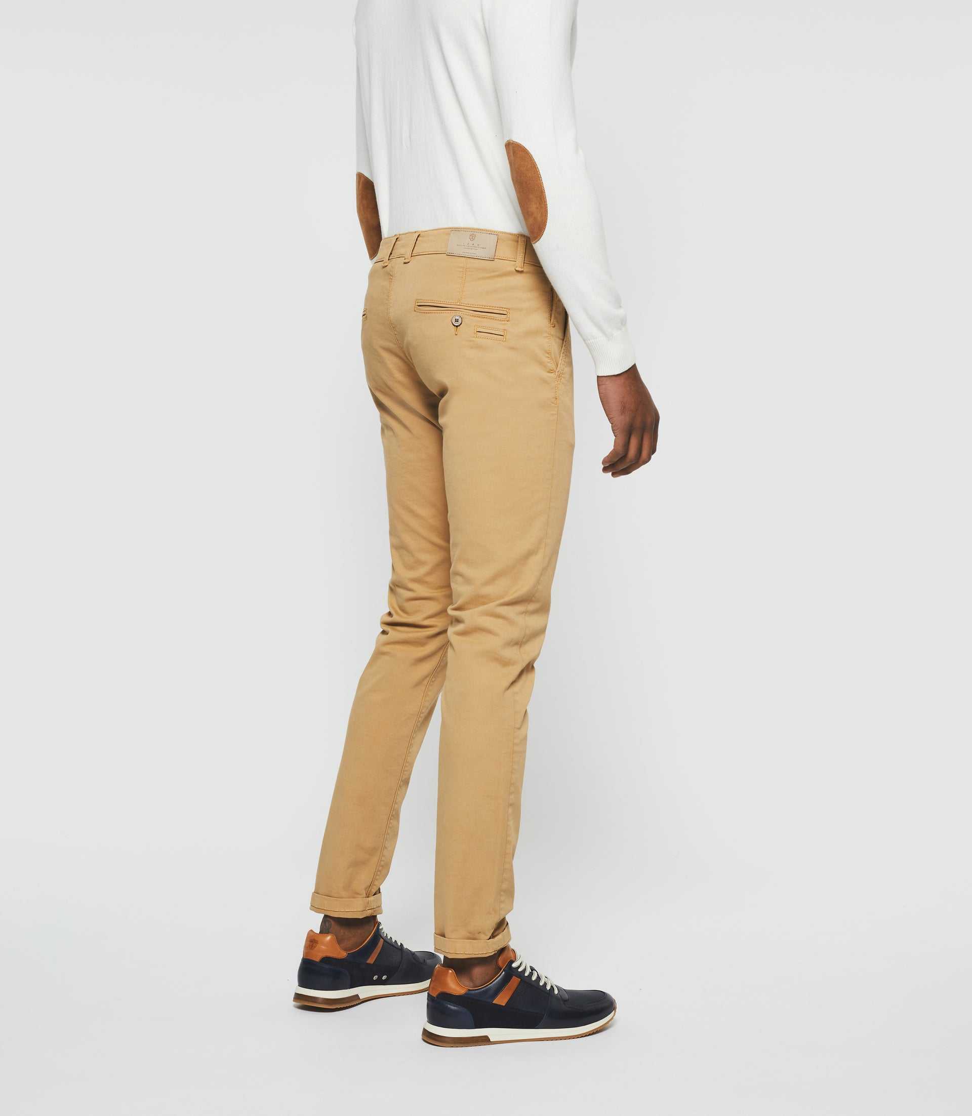 Pantalon casual slim beige "Pachelor" - IZAC