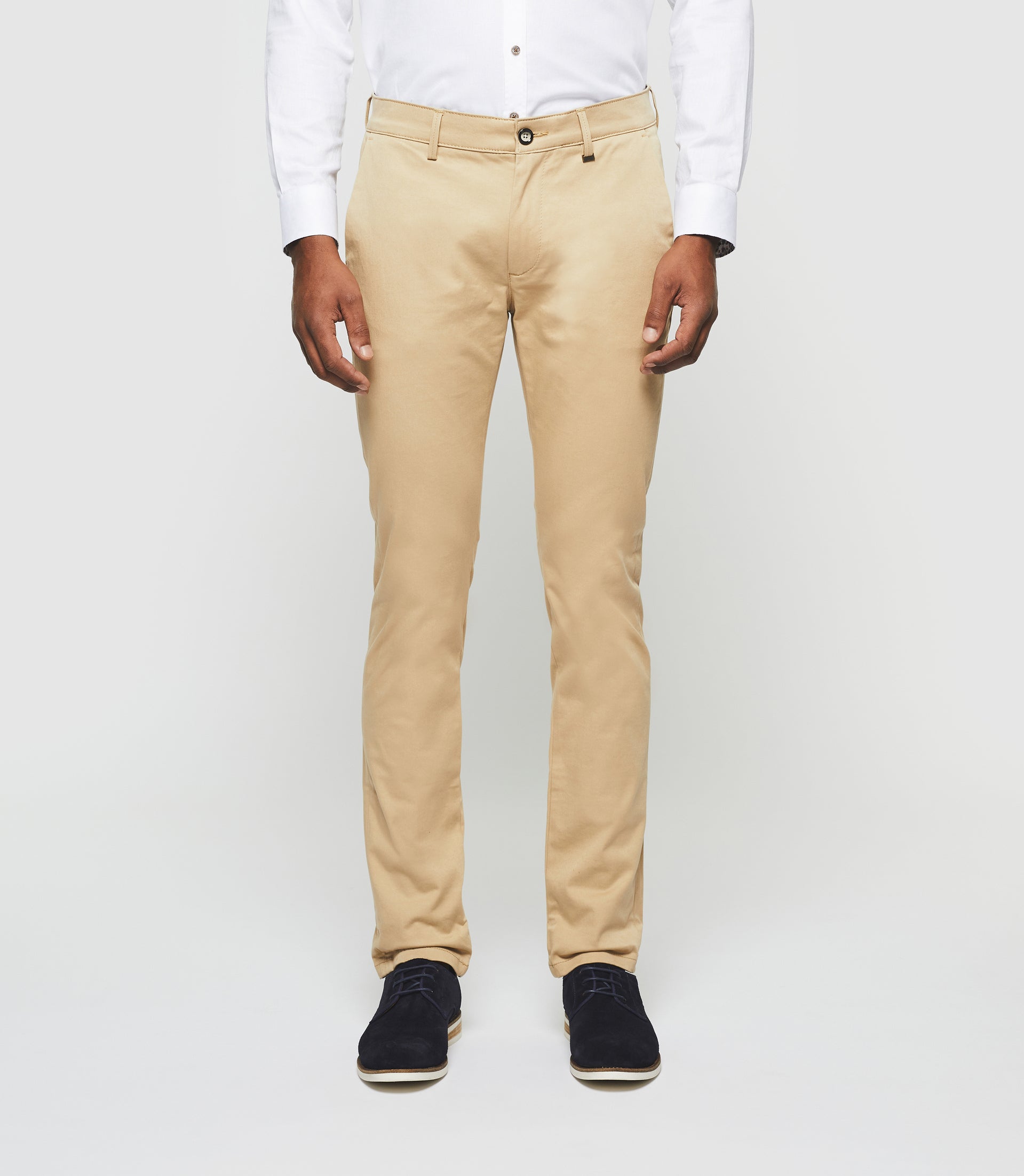 Pantalon chino slim beige "Panama" - IZAC