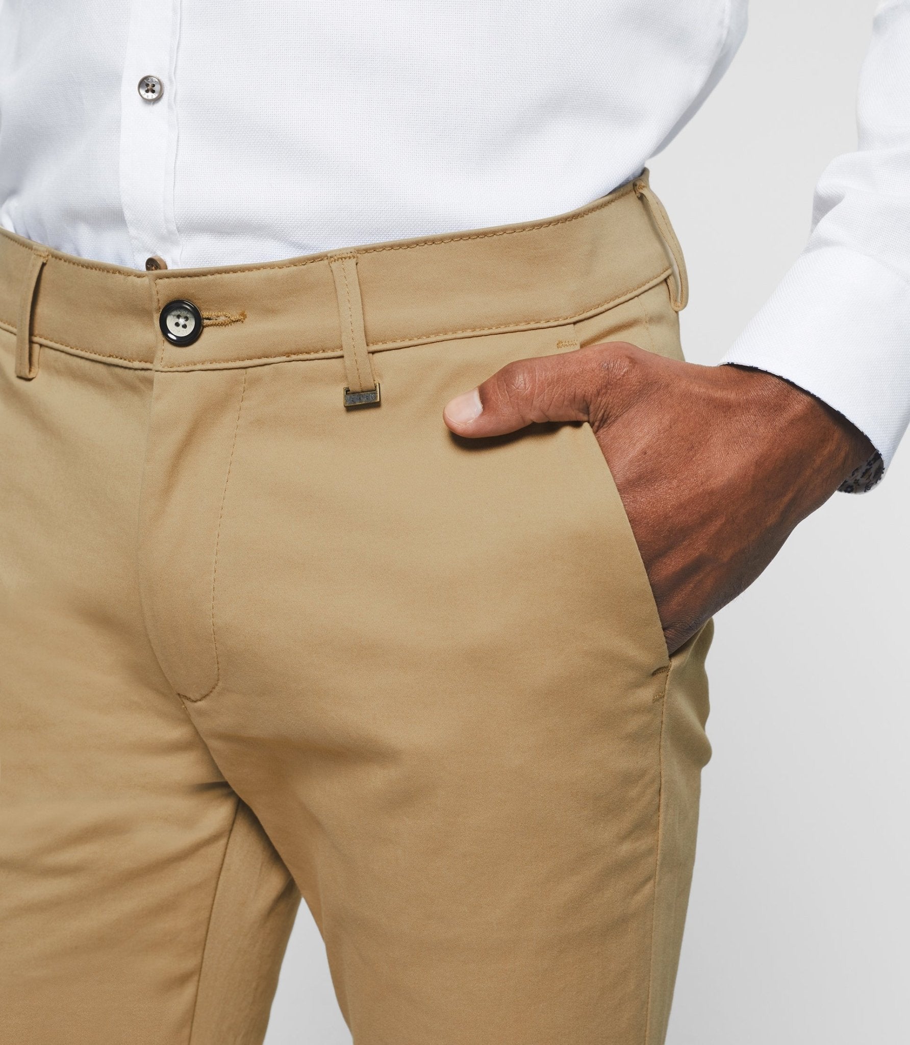 Pantalon satin beige "Panama 2" - IZAC