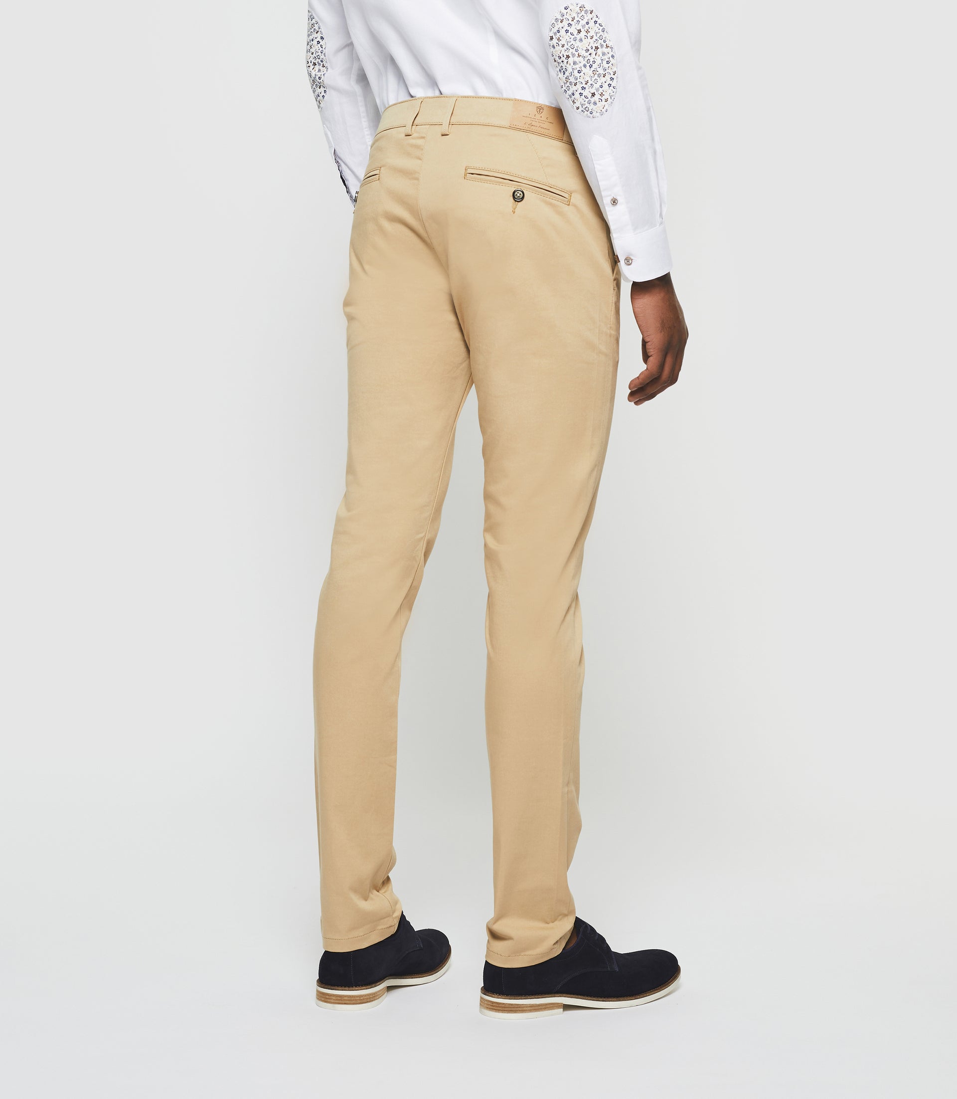 Pantalon chino slim beige "Panama" - IZAC