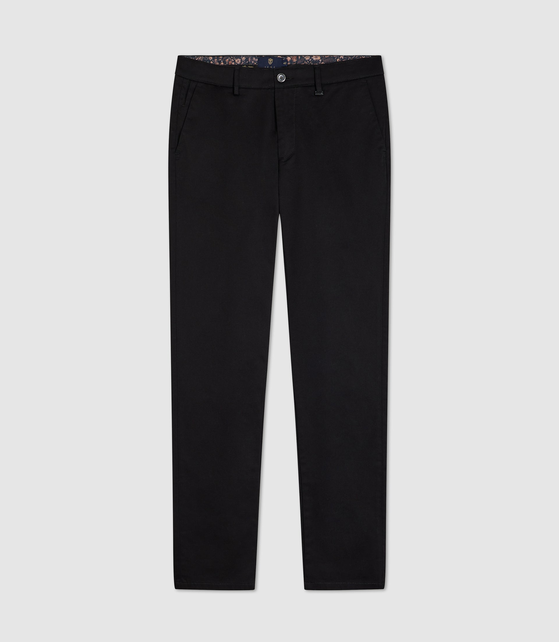 Pantalon chino slim noir "Panama" - IZAC