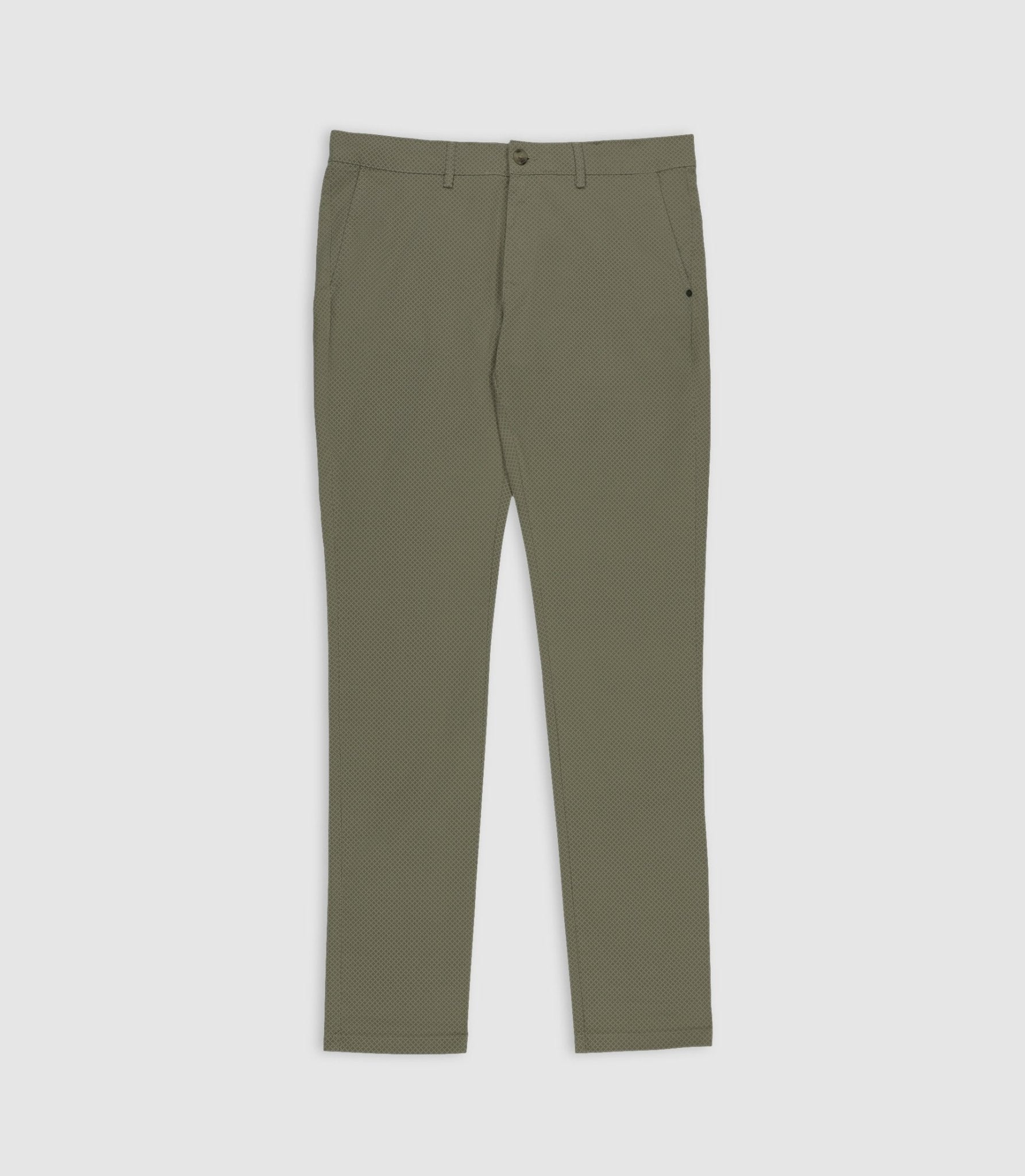 Pantalon slim imprimé kaki clair PERLINEOUT - IZAC