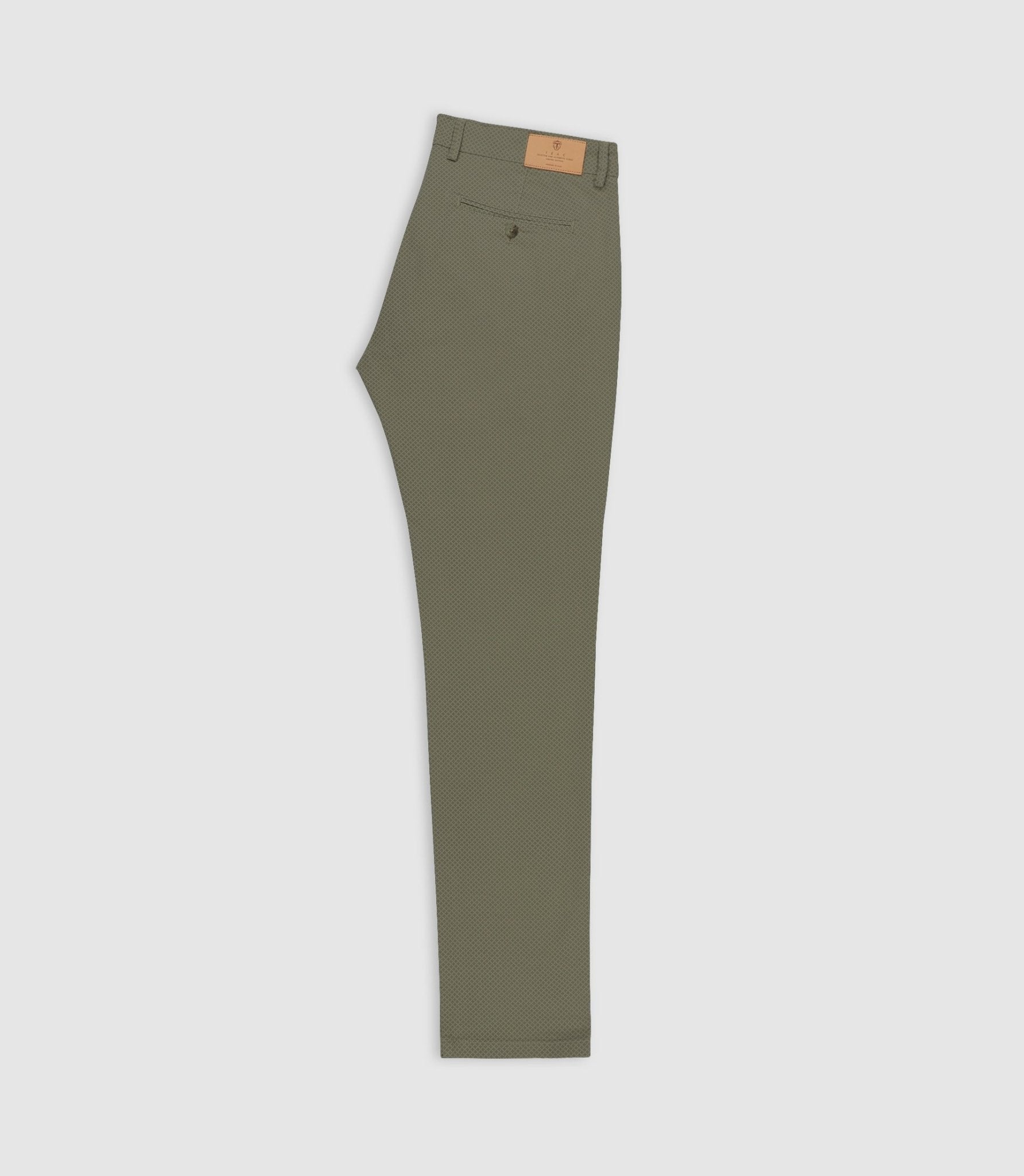 Pantalon slim imprimé kaki clair PERLINEOUT - IZAC