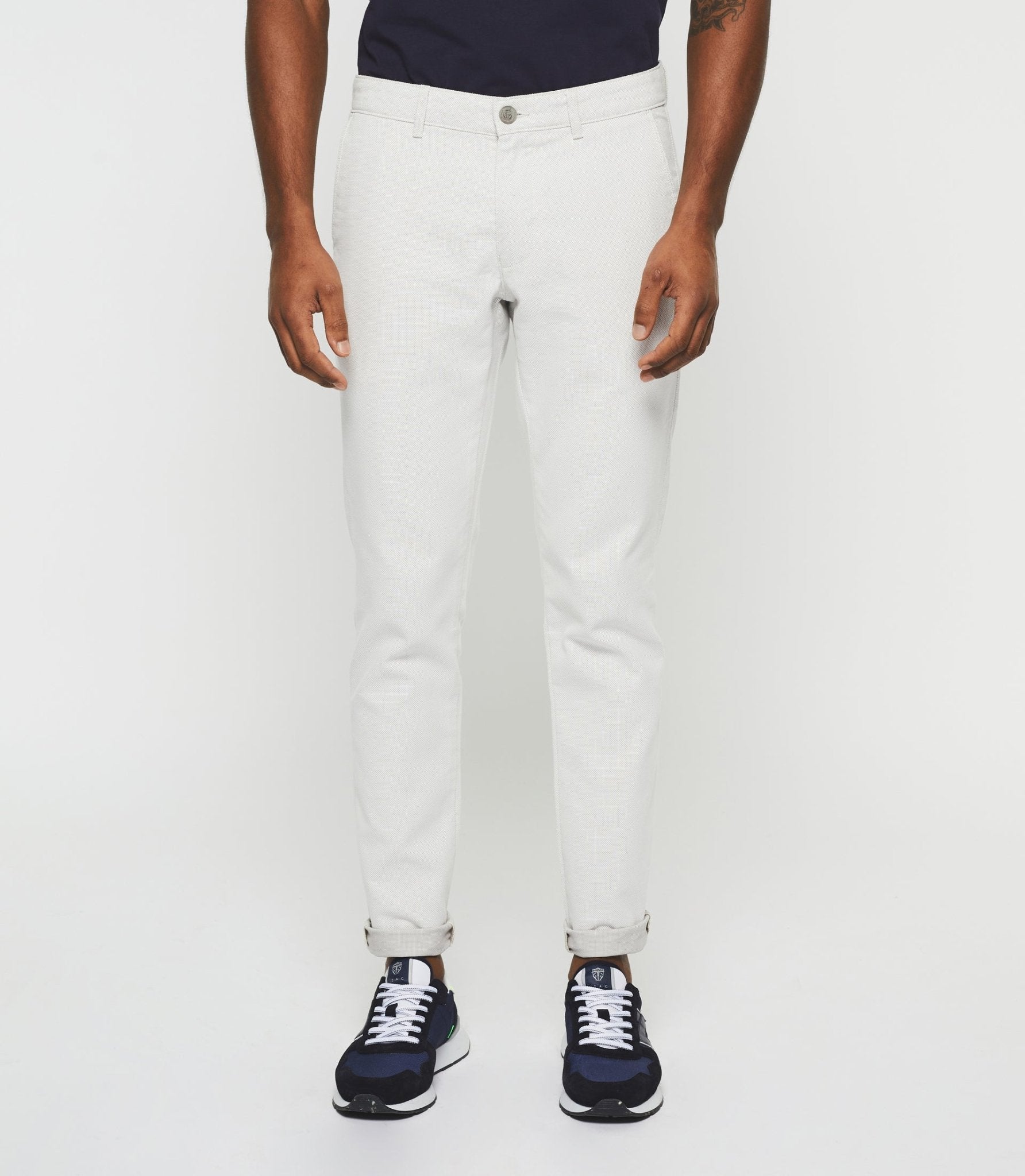 Pantalon slim urbain beige PERREBIOUT - IZAC