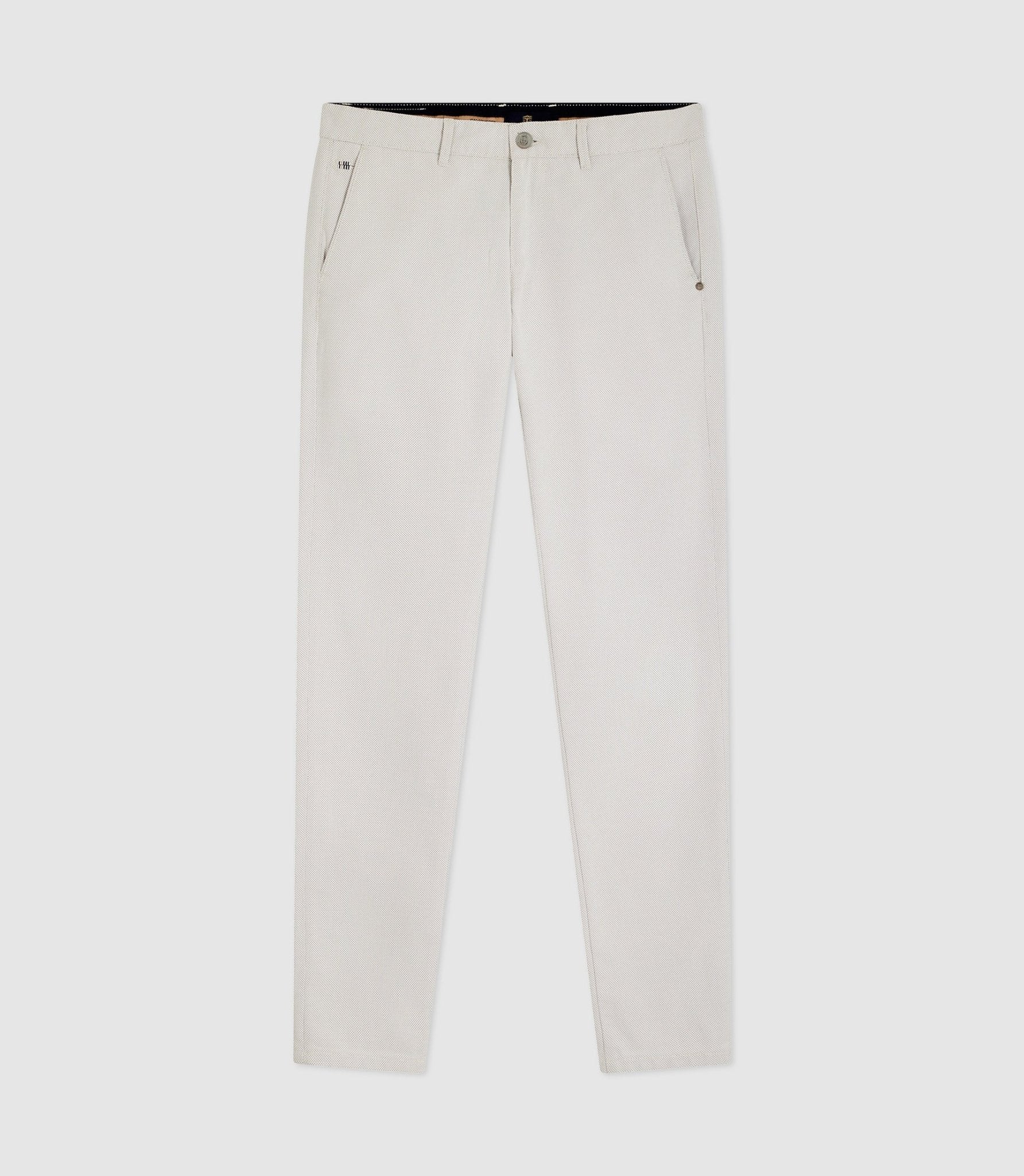 Pantalon slim urbain beige PERREBIOUT - IZAC